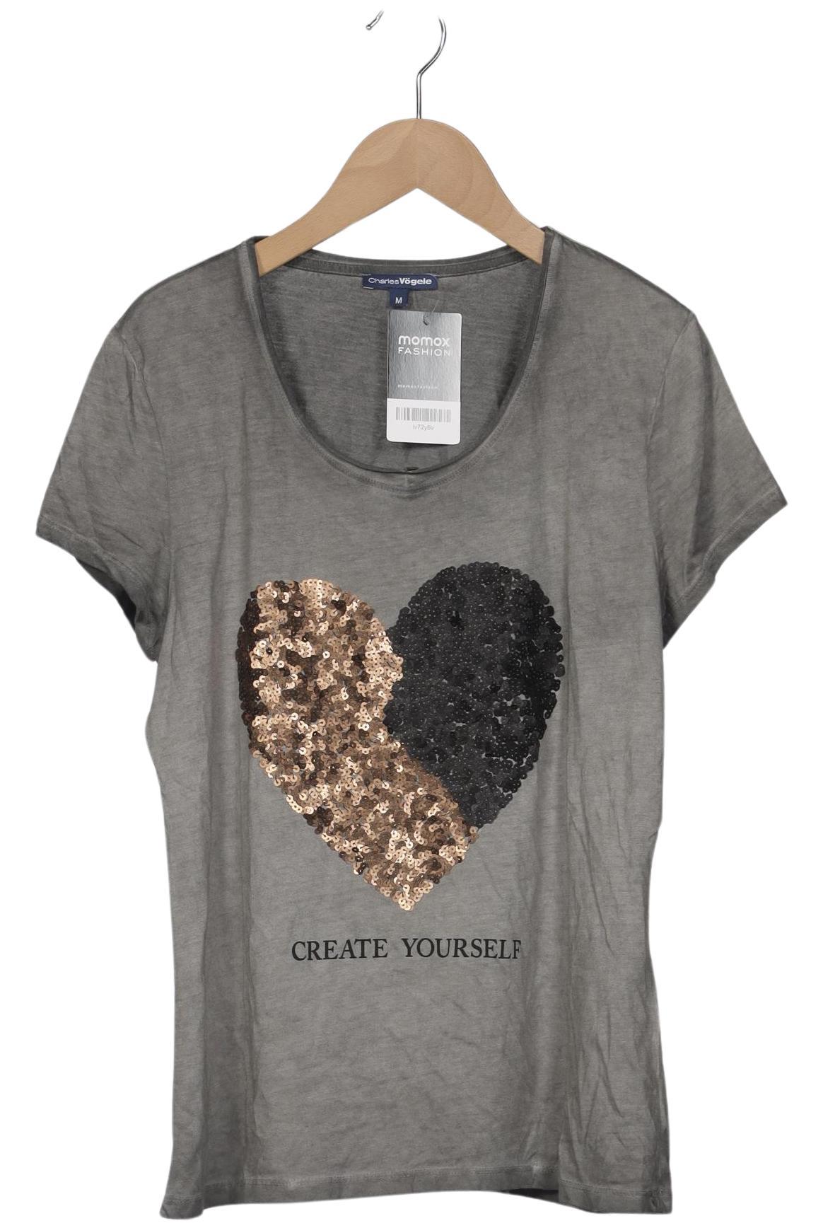 

Charles Vögele Damen T-Shirt, grau, Gr. 38