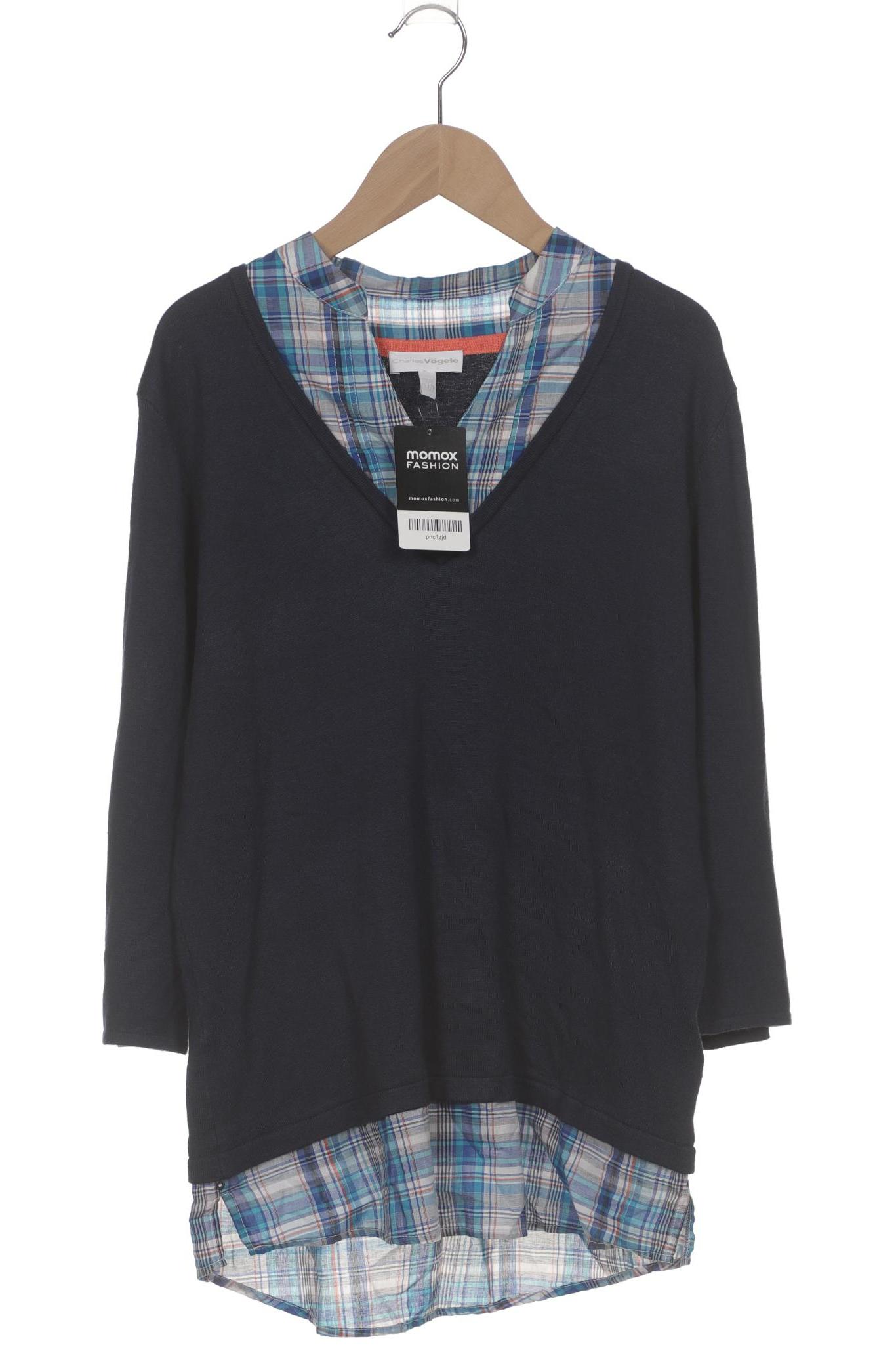 

Charles Vögele Damen Langarmshirt, marineblau, Gr. 40