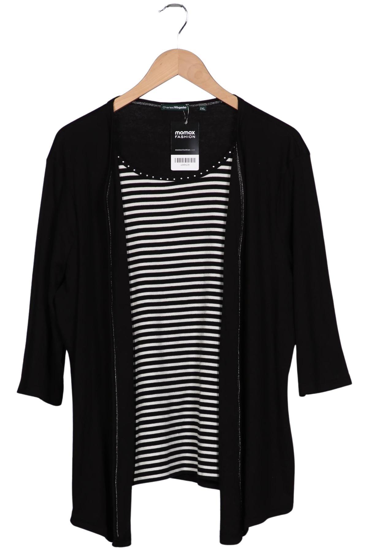 

Charles Vögele Damen Langarmshirt, schwarz, Gr. 46
