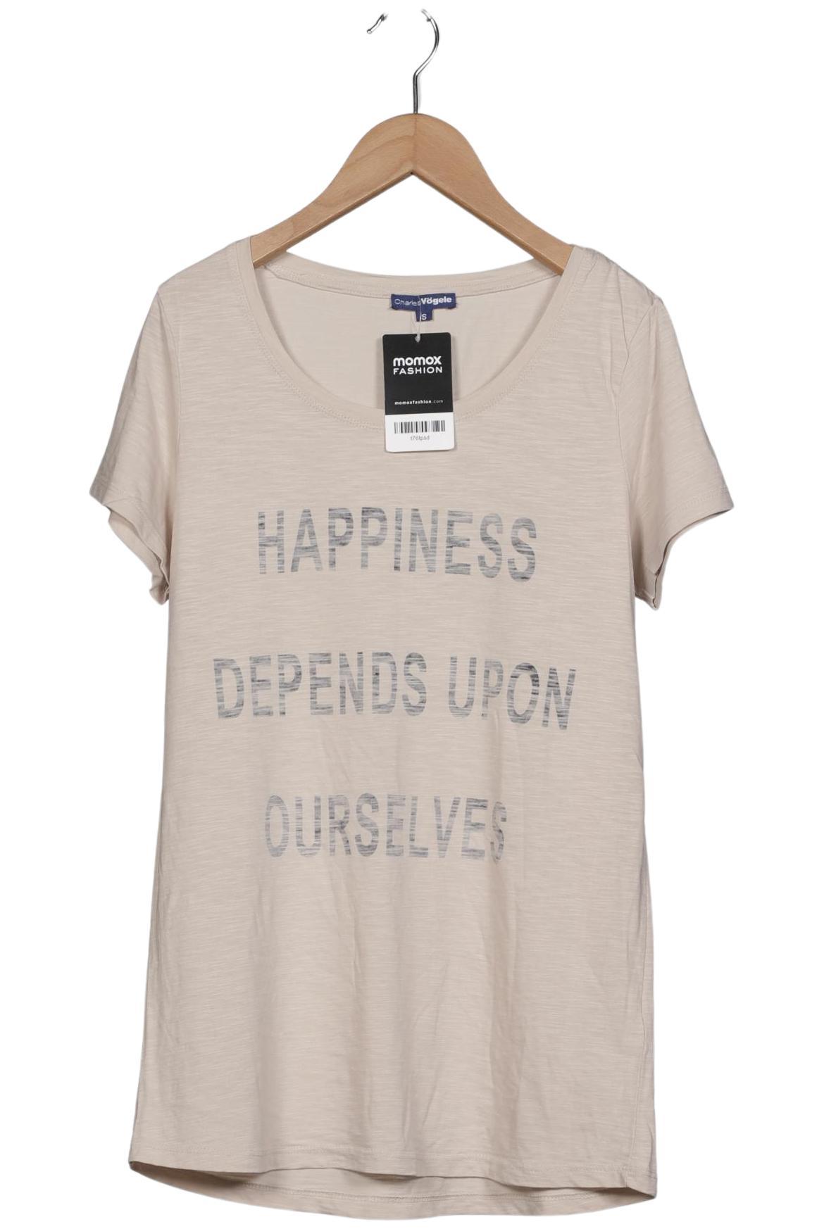 

Charles Vögele Damen T-Shirt, beige, Gr. 36