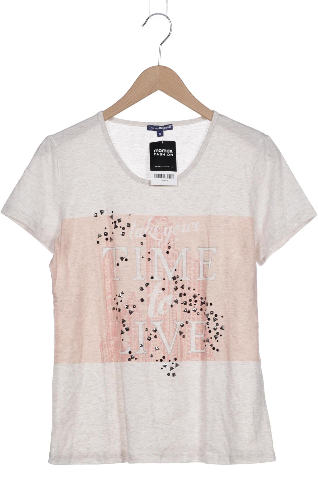 

Charles Vögele Damen T-Shirt, beige, Gr. 38