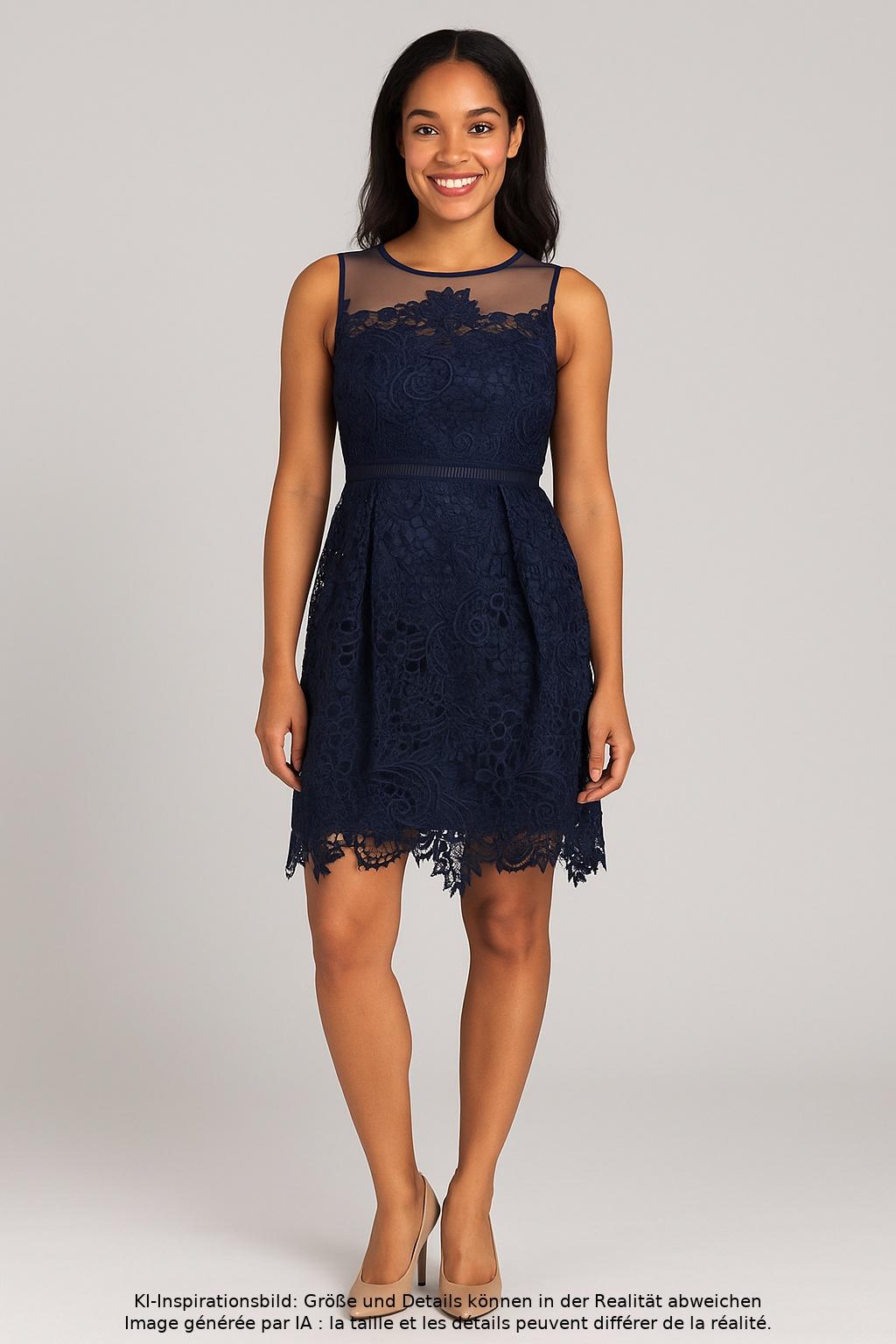 

Chi Chi London Damen Kleid, marineblau, Gr. 40