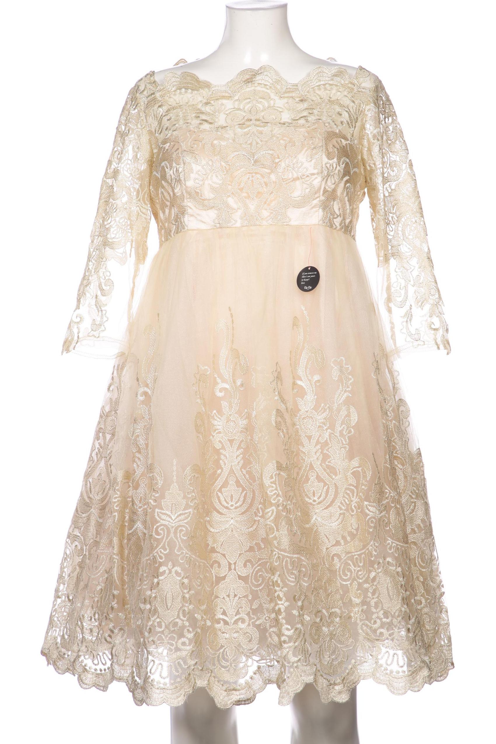 

Chi Chi London Damen Kleid, beige, Gr. 42