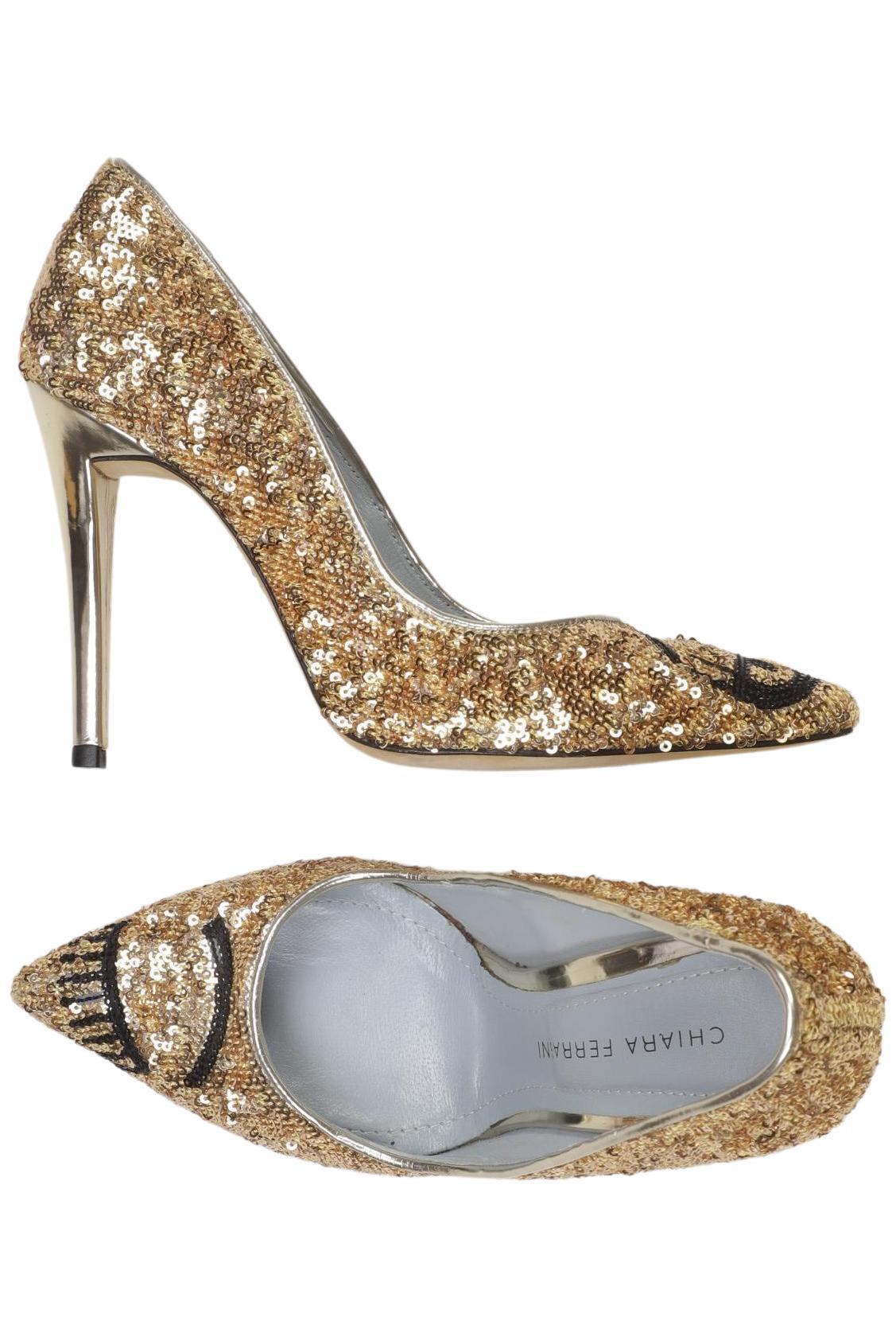 

Chiara Ferragni Damen Pumps, gold, Gr. 37