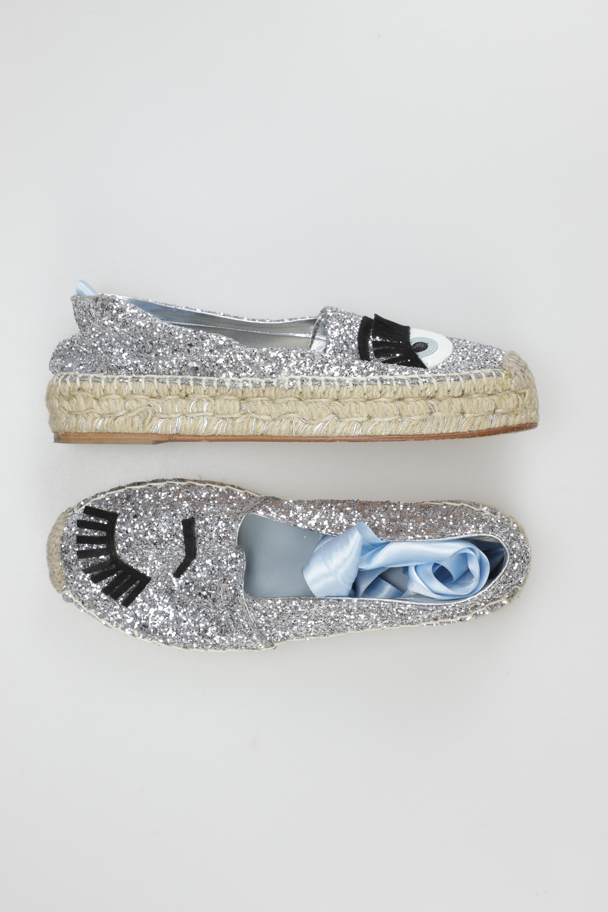 

Chiara Ferragni Damen Halbschuh, silber, Gr. 38