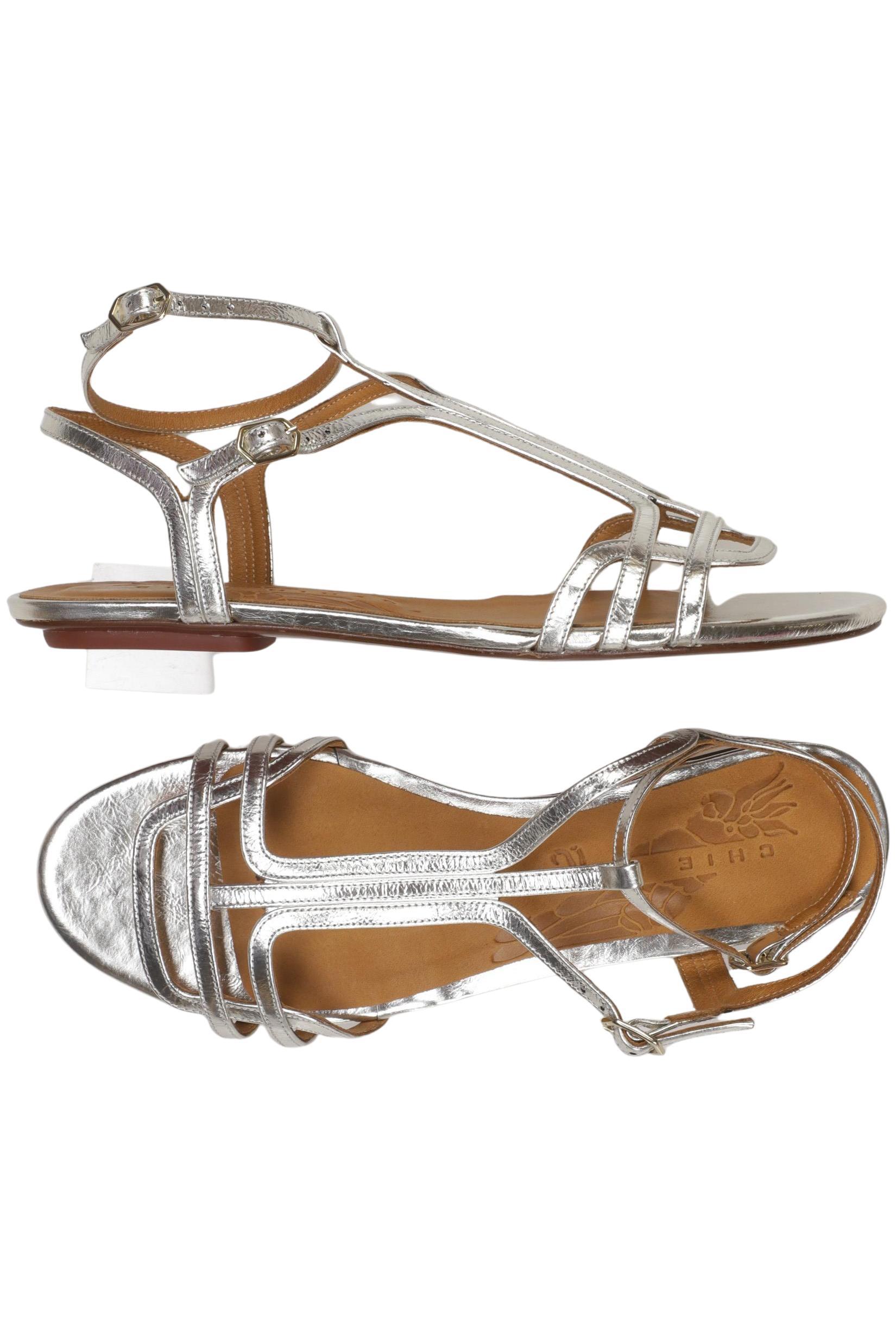 

Chie Mihara Damen Sandale, silber, Gr. 39