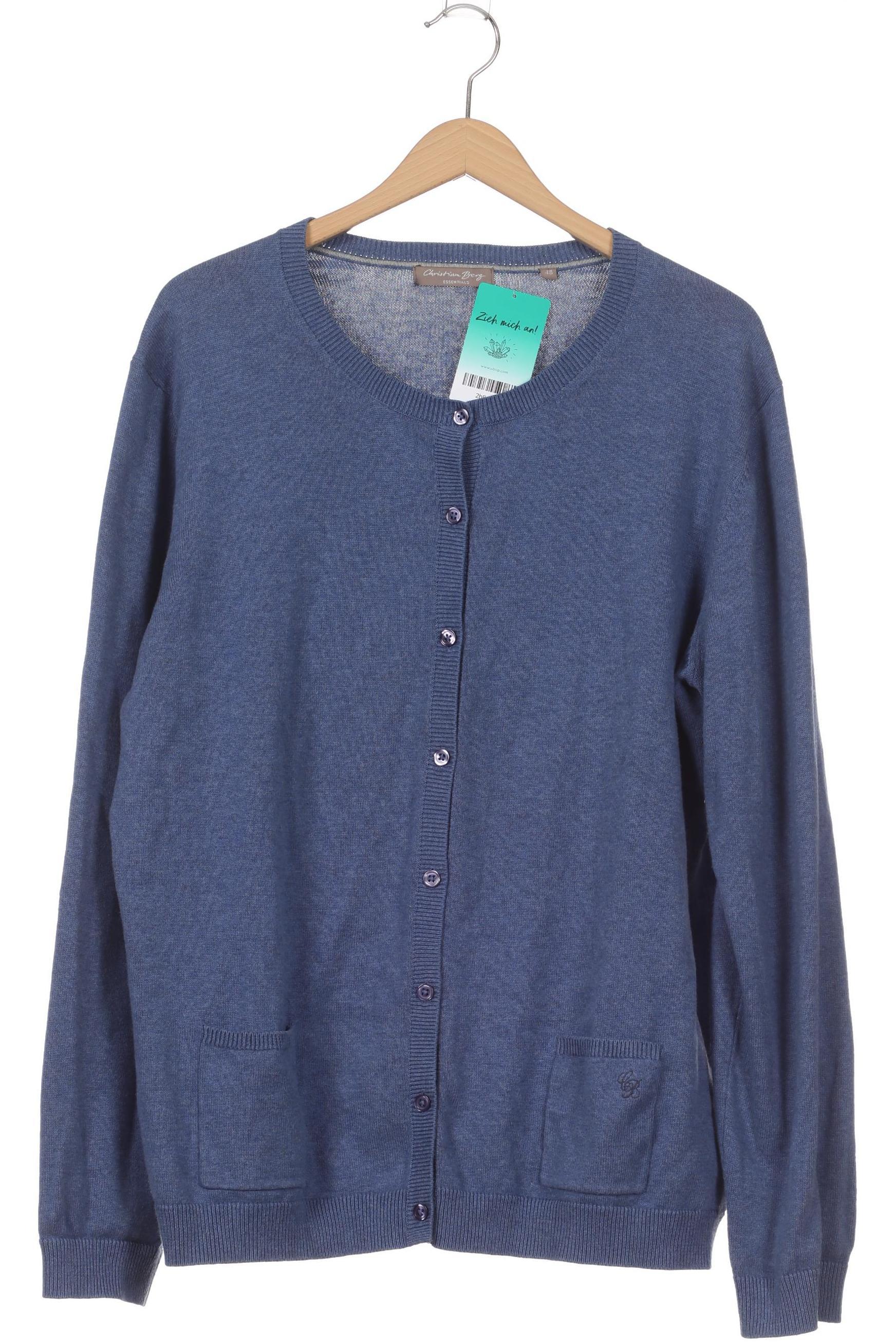 

Christian Berg Damen Strickjacke, blau, Gr. 48