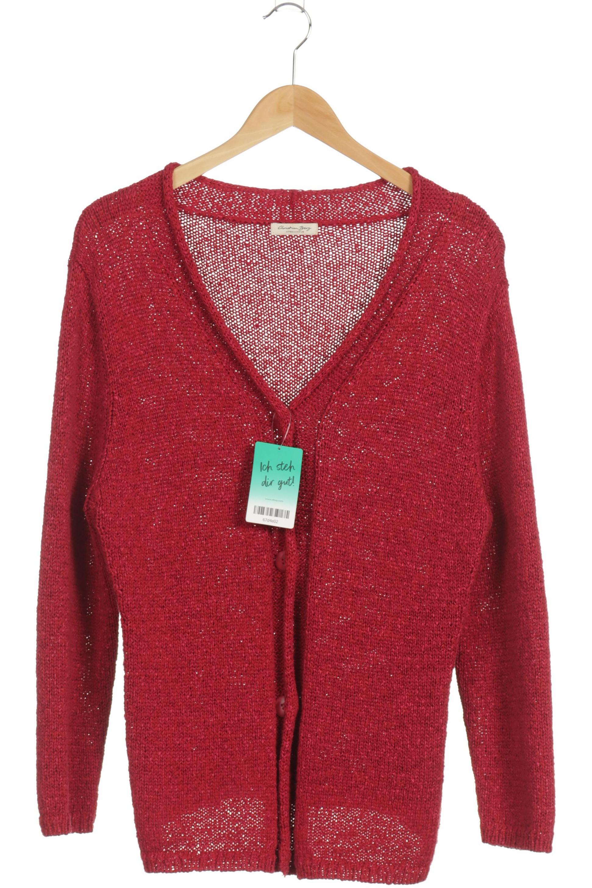 

Christian Berg Damen Strickjacke, rot, Gr. 46