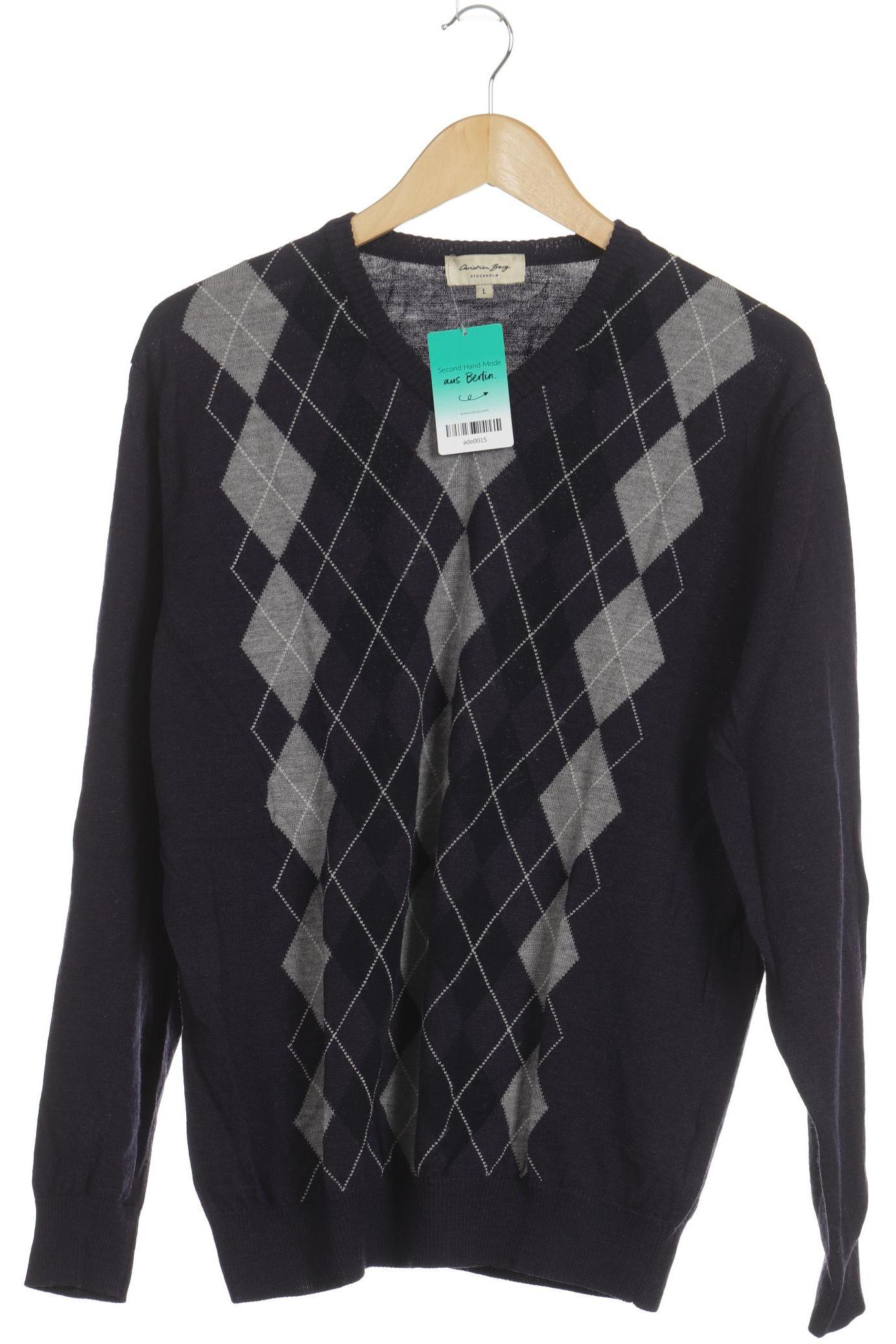 

Christian Berg Herren Pullover, blau, Gr.