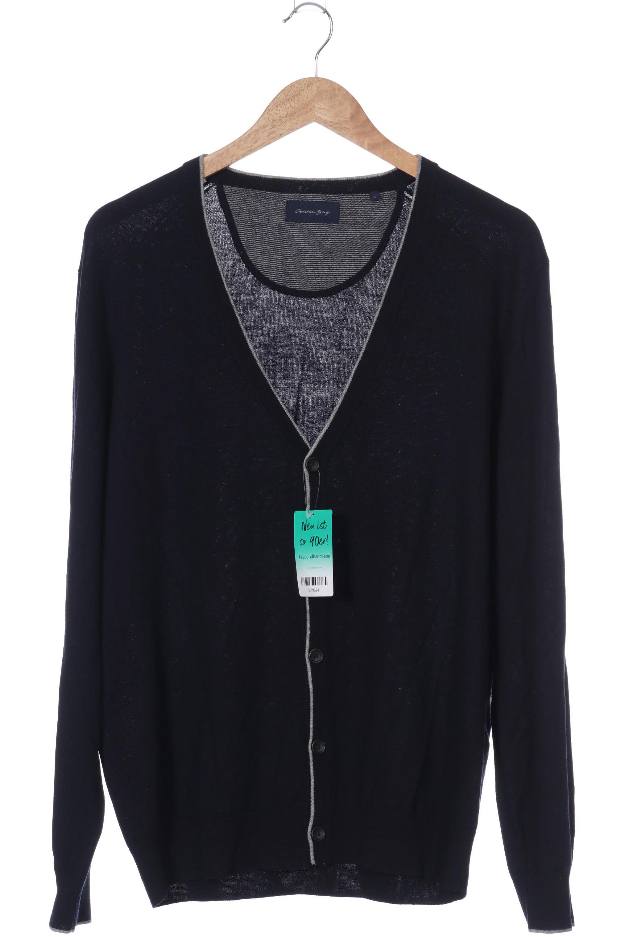 

Christian Berg Herren Strickjacke, blau, Gr.