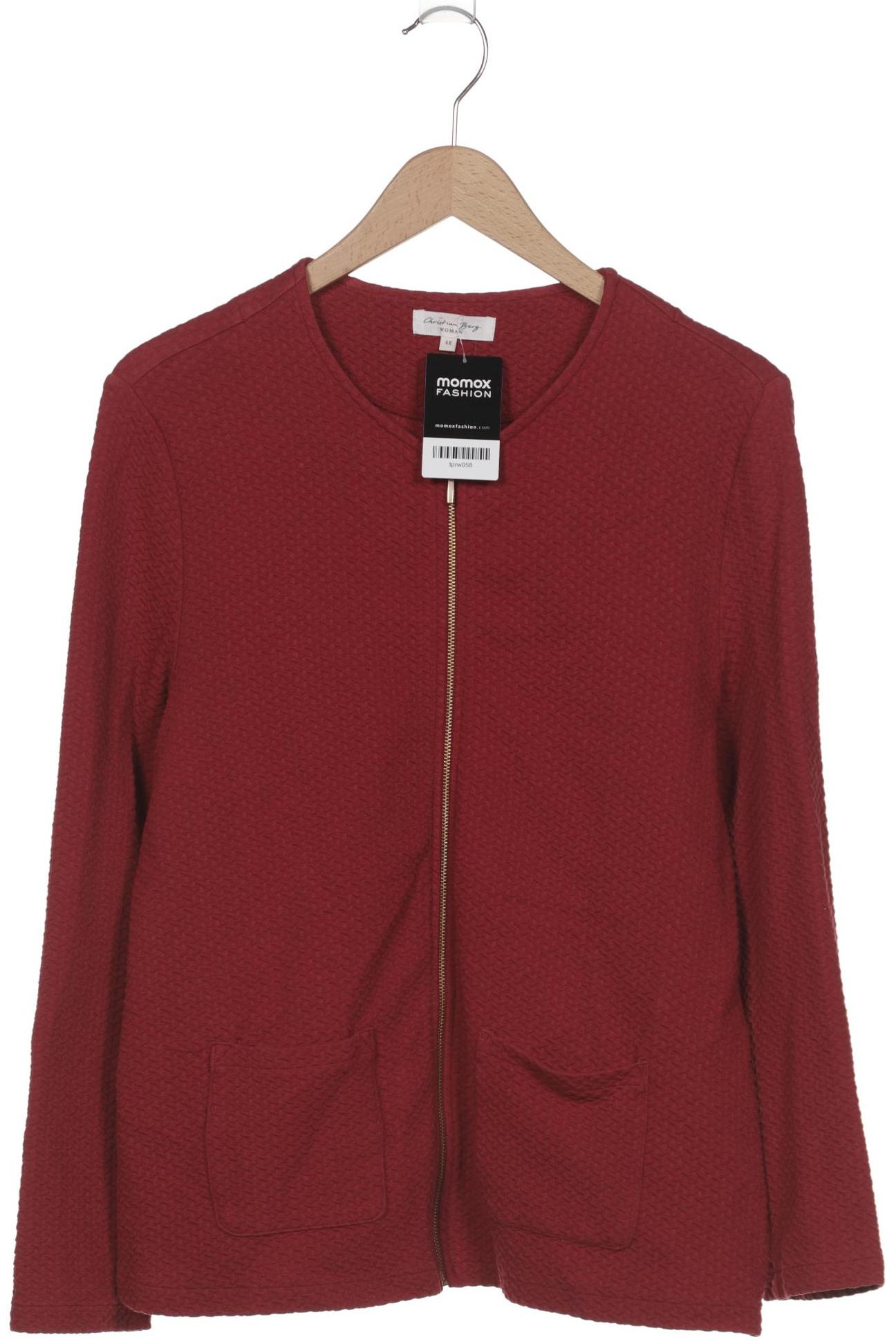 

Christian Berg Damen Strickjacke, rot, Gr. 48