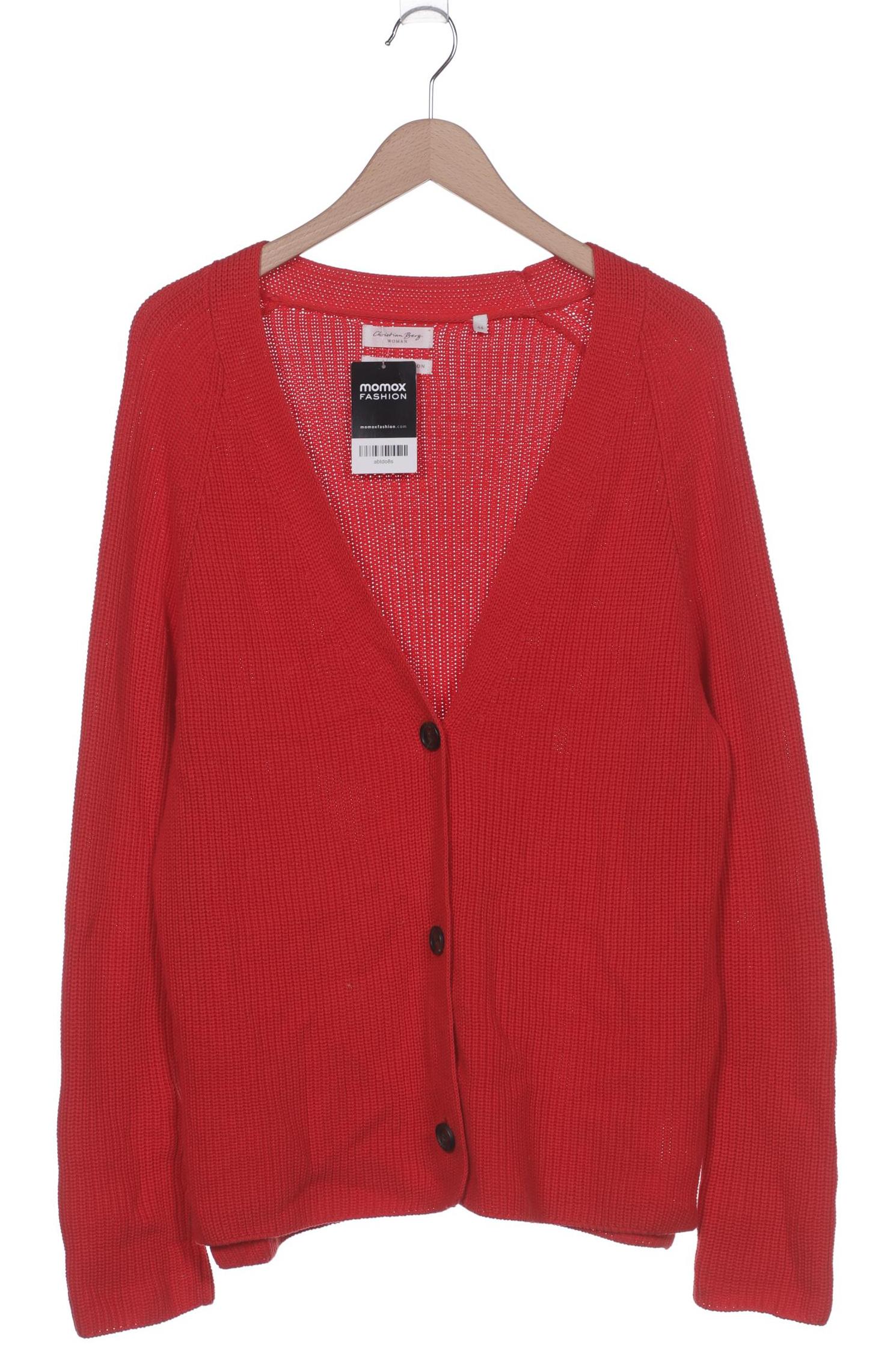 

Christian Berg Damen Strickjacke, rot, Gr. 44