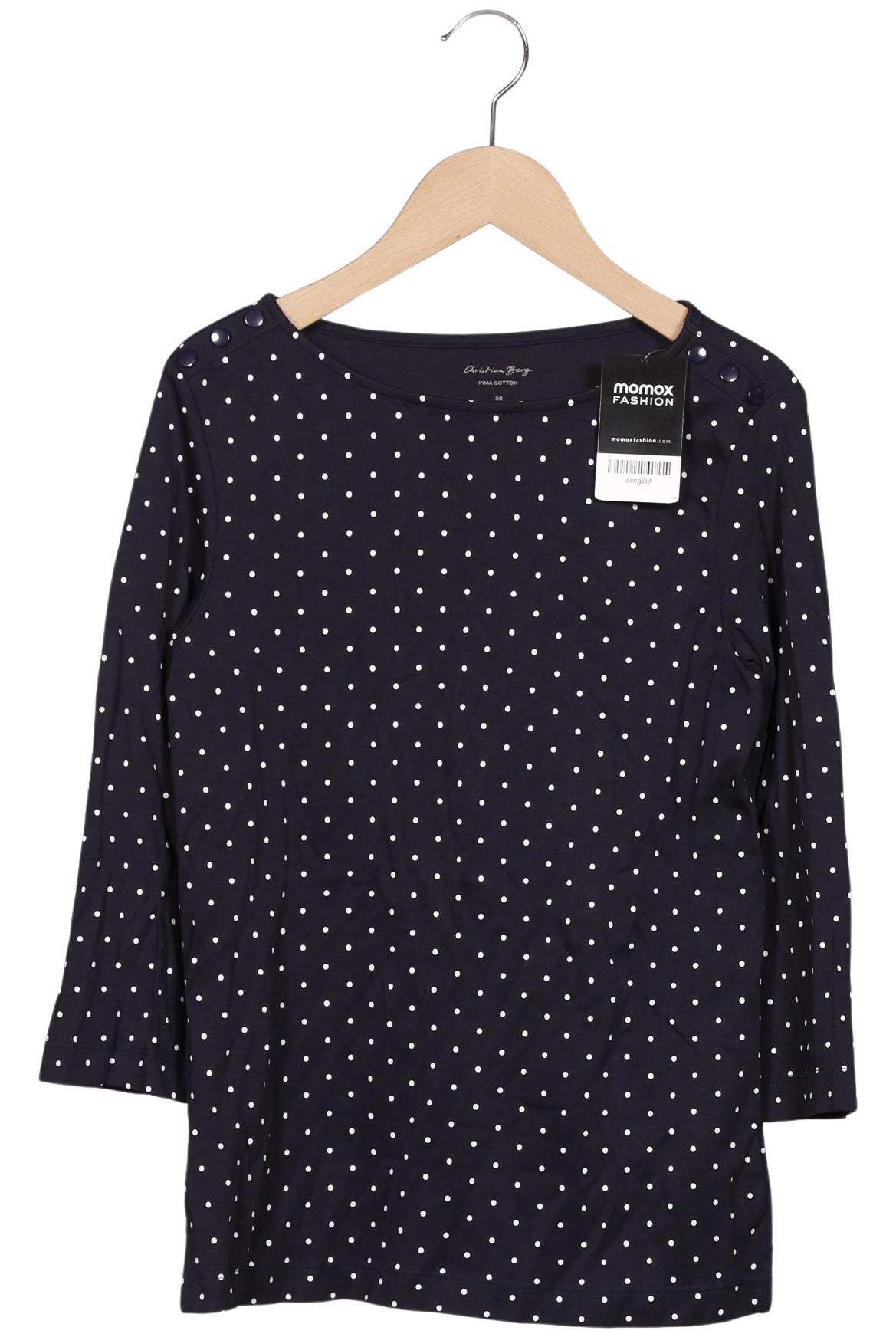 

Christian Berg Damen Langarmshirt, marineblau, Gr. 36