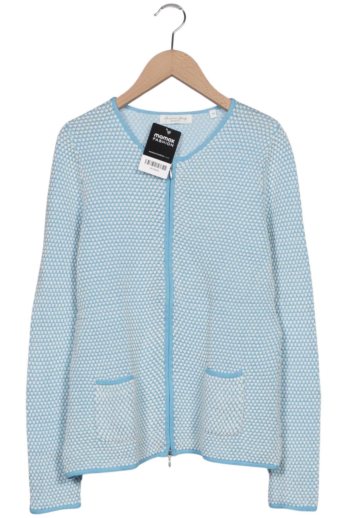 

Christian Berg Damen Strickjacke, blau, Gr. 40