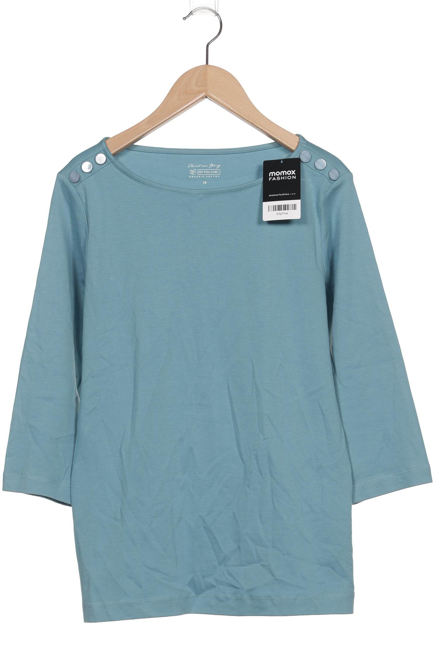 

Christian Berg Damen Langarmshirt, blau, Gr. 38