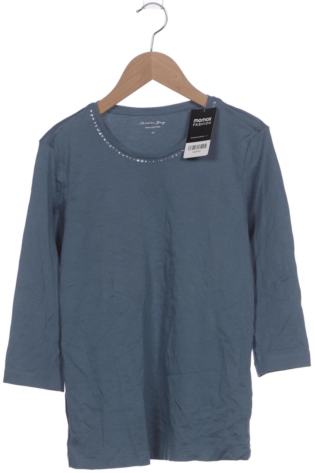 

Christian Berg Damen Langarmshirt, blau, Gr. 36
