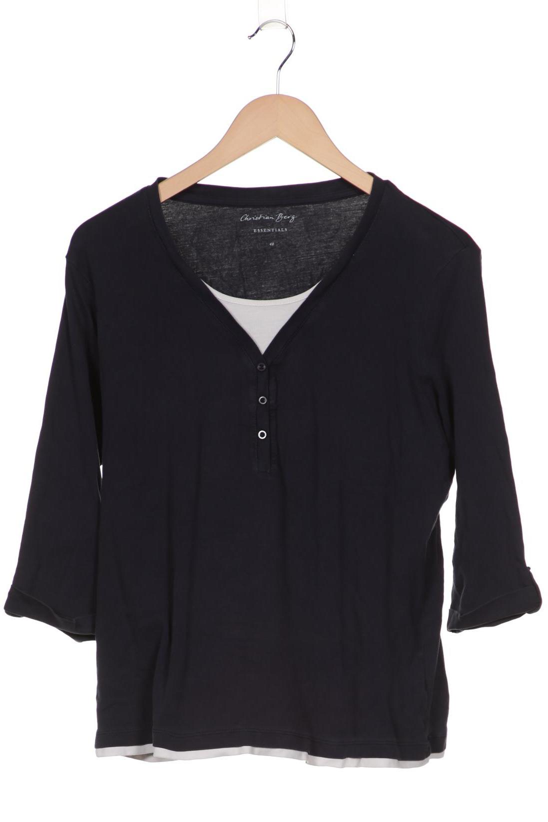 

Christian Berg Damen Langarmshirt, marineblau, Gr. 48