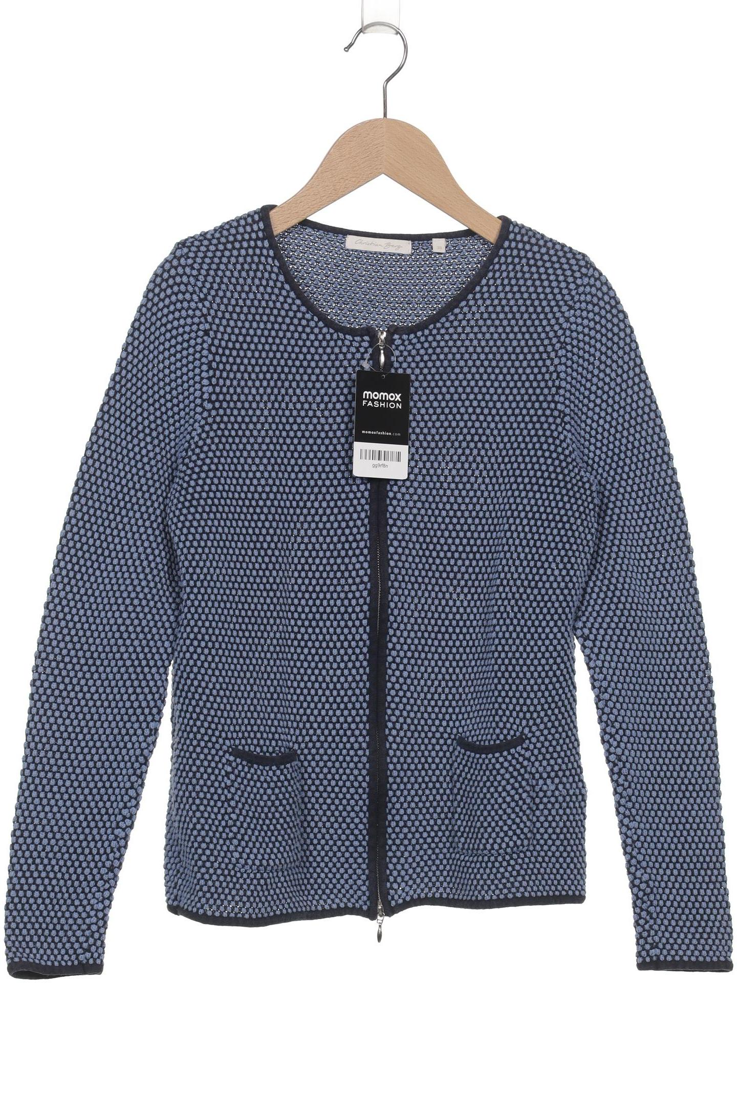

Christian Berg Damen Strickjacke, blau, Gr. 38