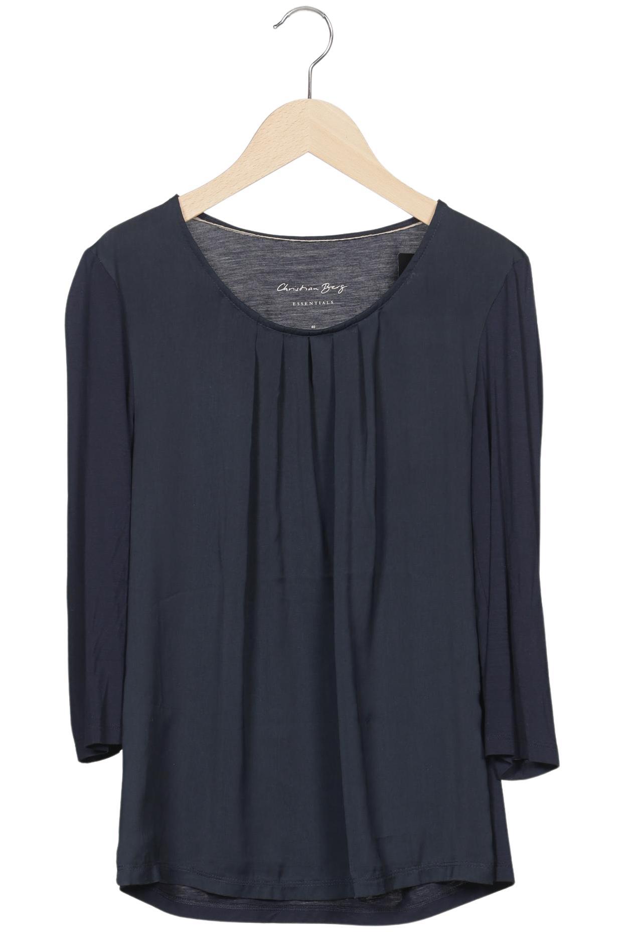 

Christian Berg Damen Langarmshirt, marineblau, Gr. 40