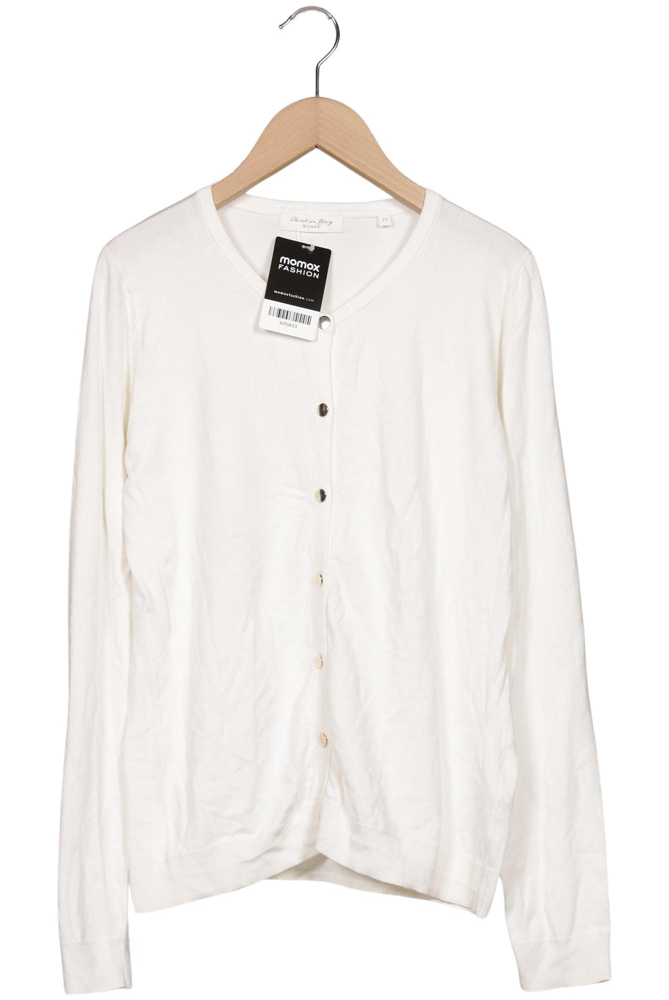 

Christian Berg Damen Strickjacke, weiß, Gr. 34