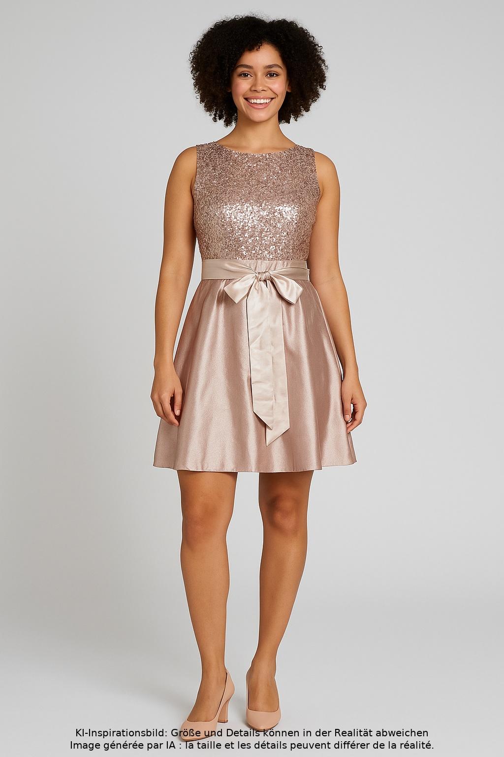 

Christian Berg Damen Kleid, gold, Gr. 42