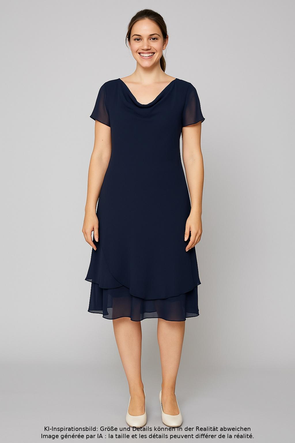 

Christian Berg Damen Kleid, marineblau, Gr. 38