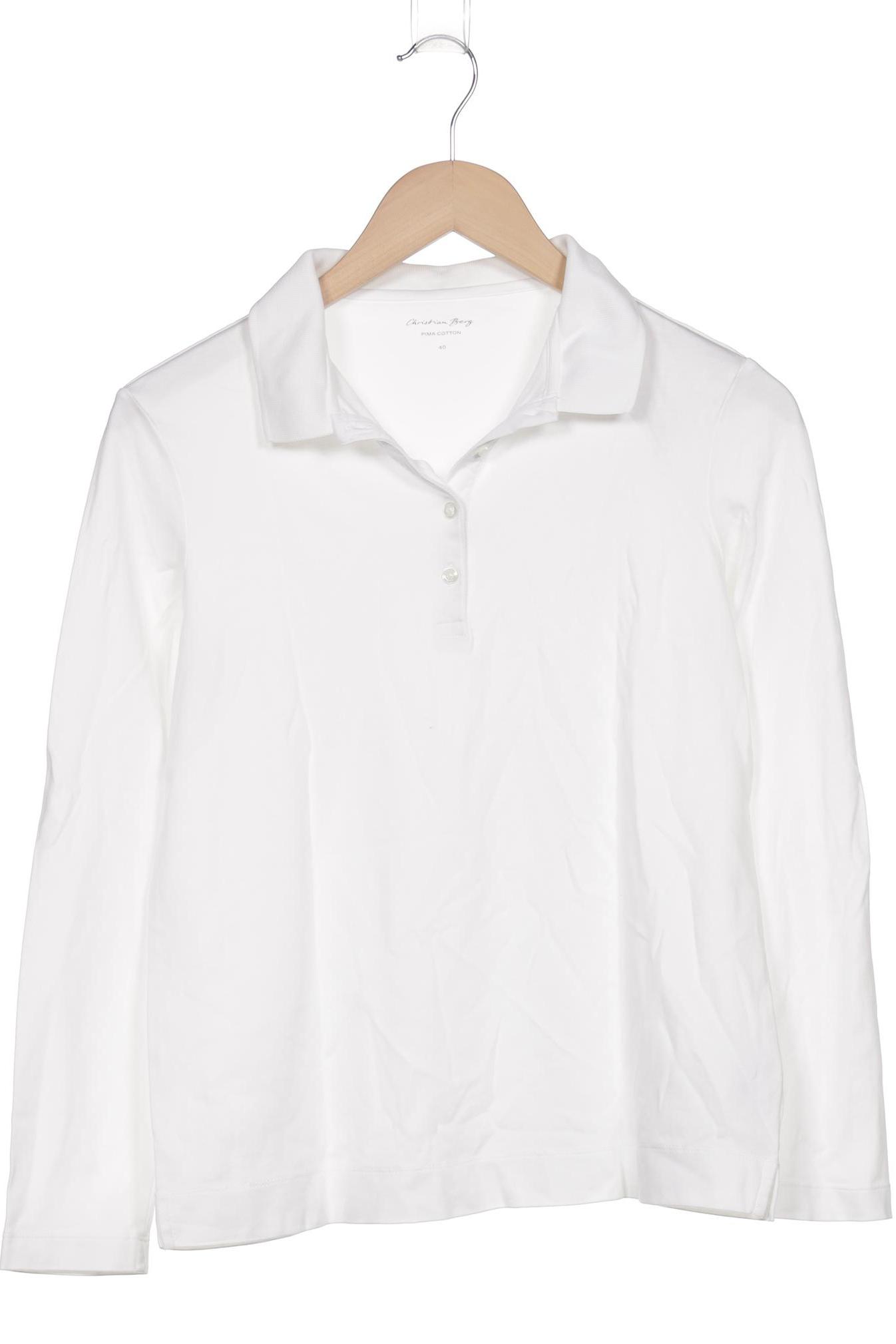 

Christian Berg Damen Langarmshirt, weiß, Gr. 40