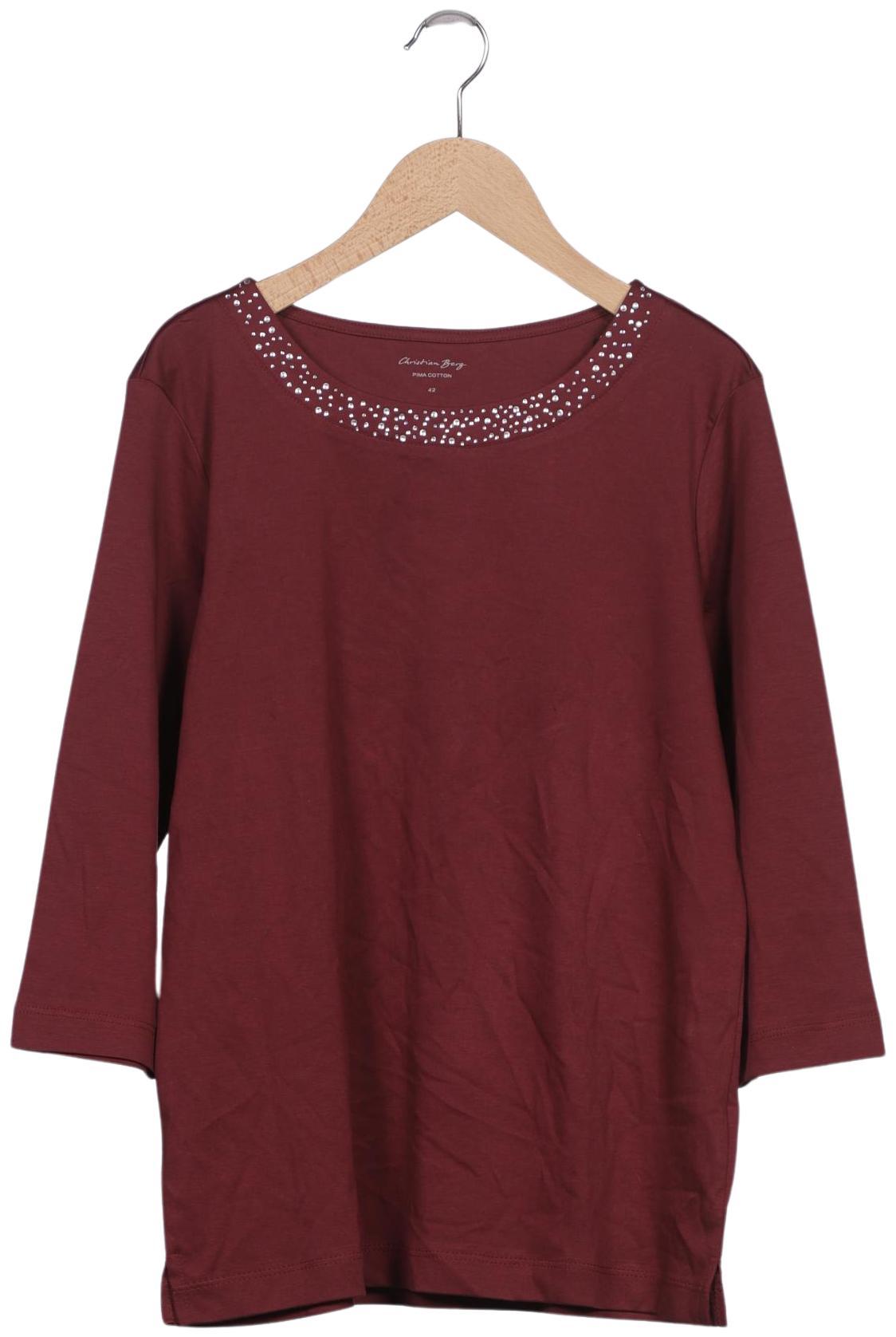 

Christian Berg Damen Langarmshirt, bordeaux, Gr. 42