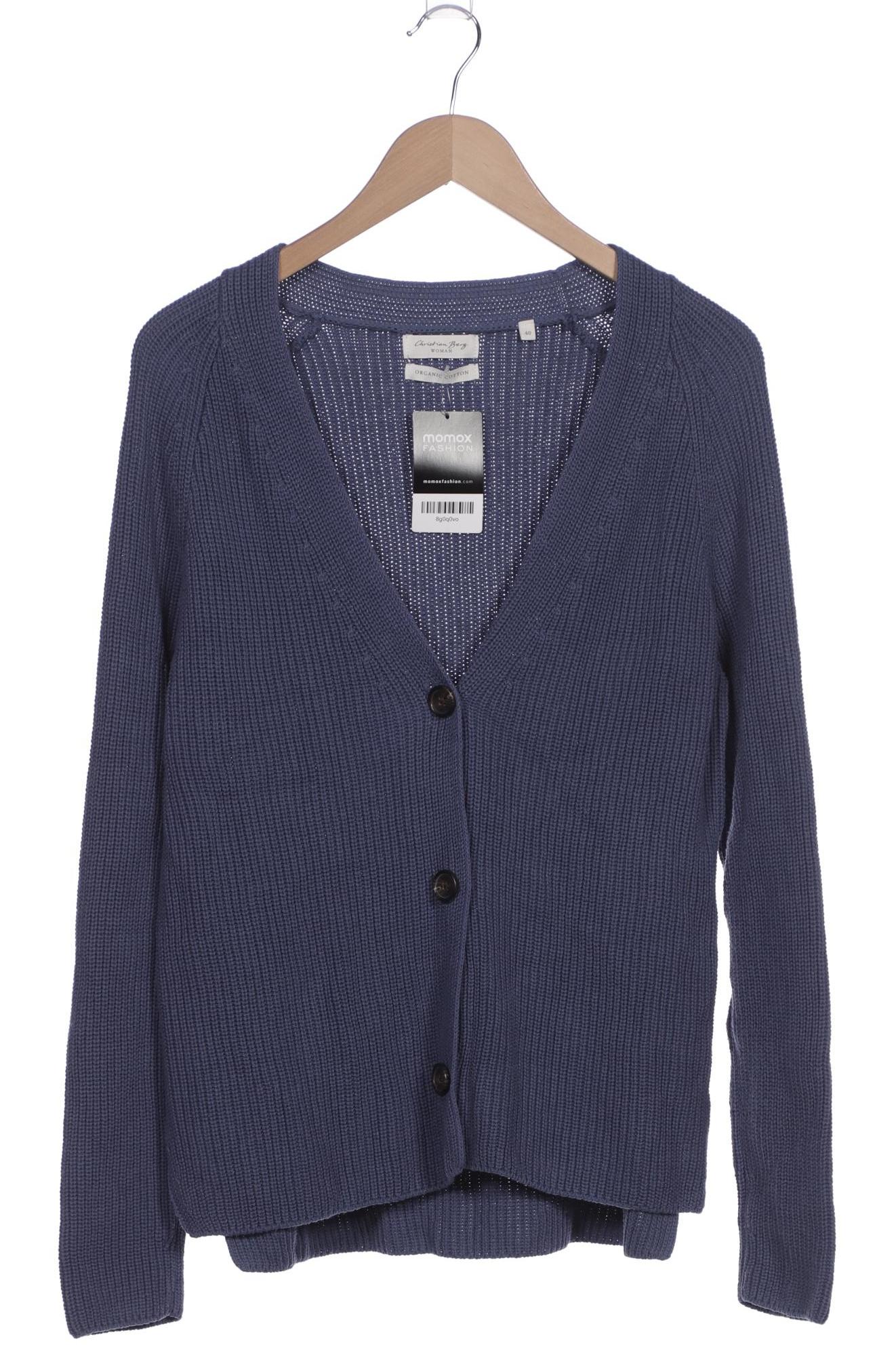 

Christian Berg Damen Strickjacke, blau, Gr. 40