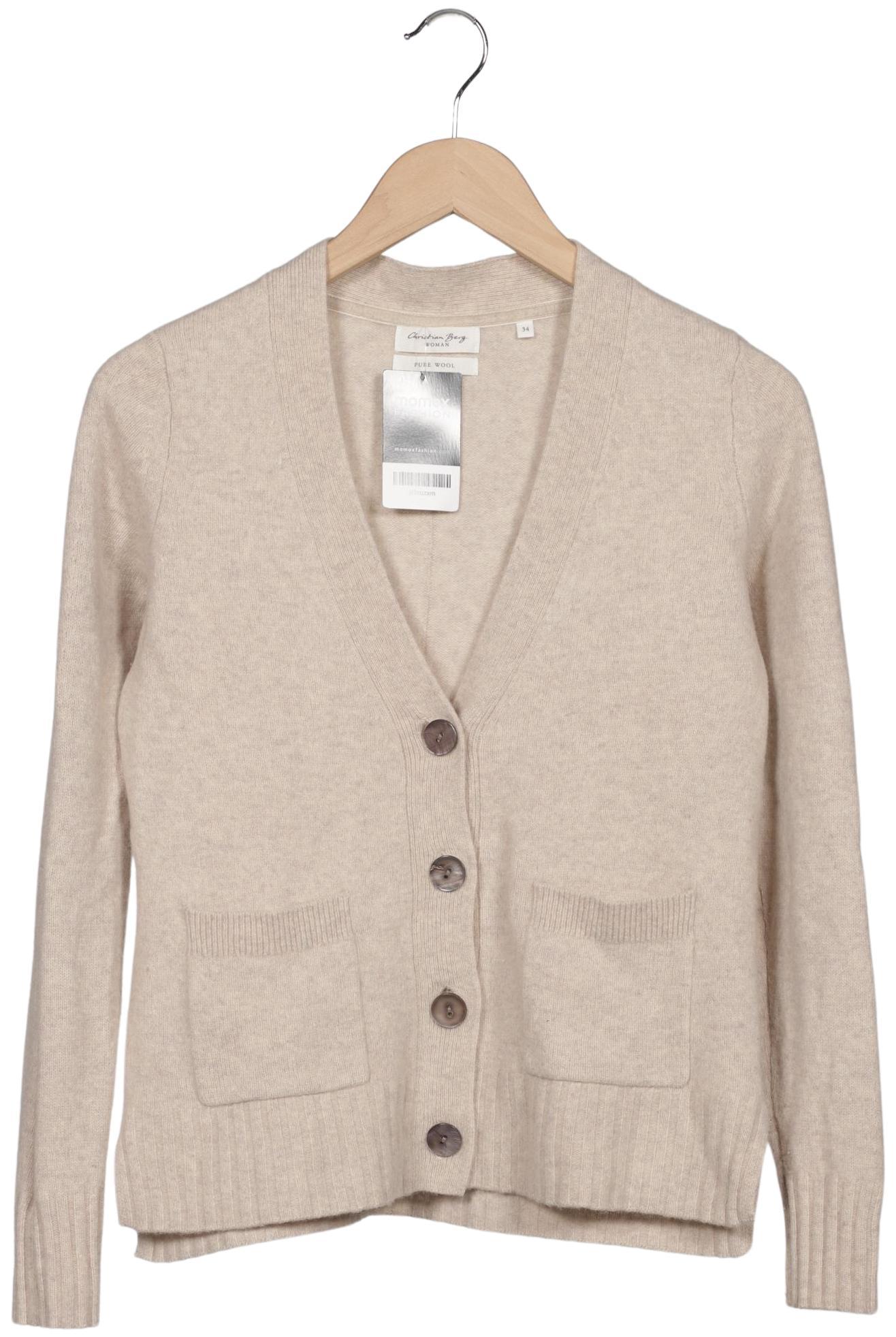 

Christian Berg Damen Strickjacke, beige, Gr. 34