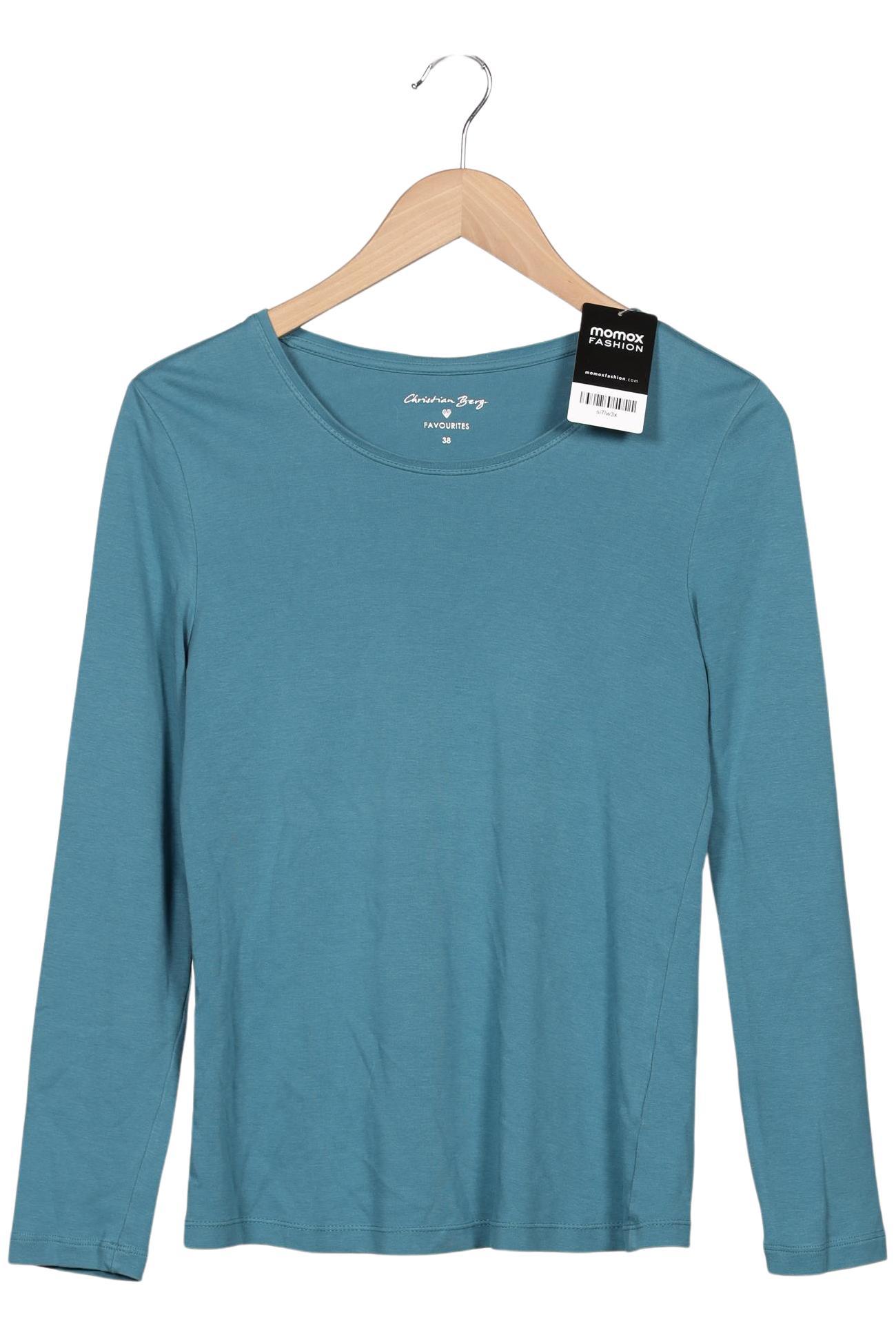 

Christian Berg Damen Langarmshirt, blau, Gr. 38
