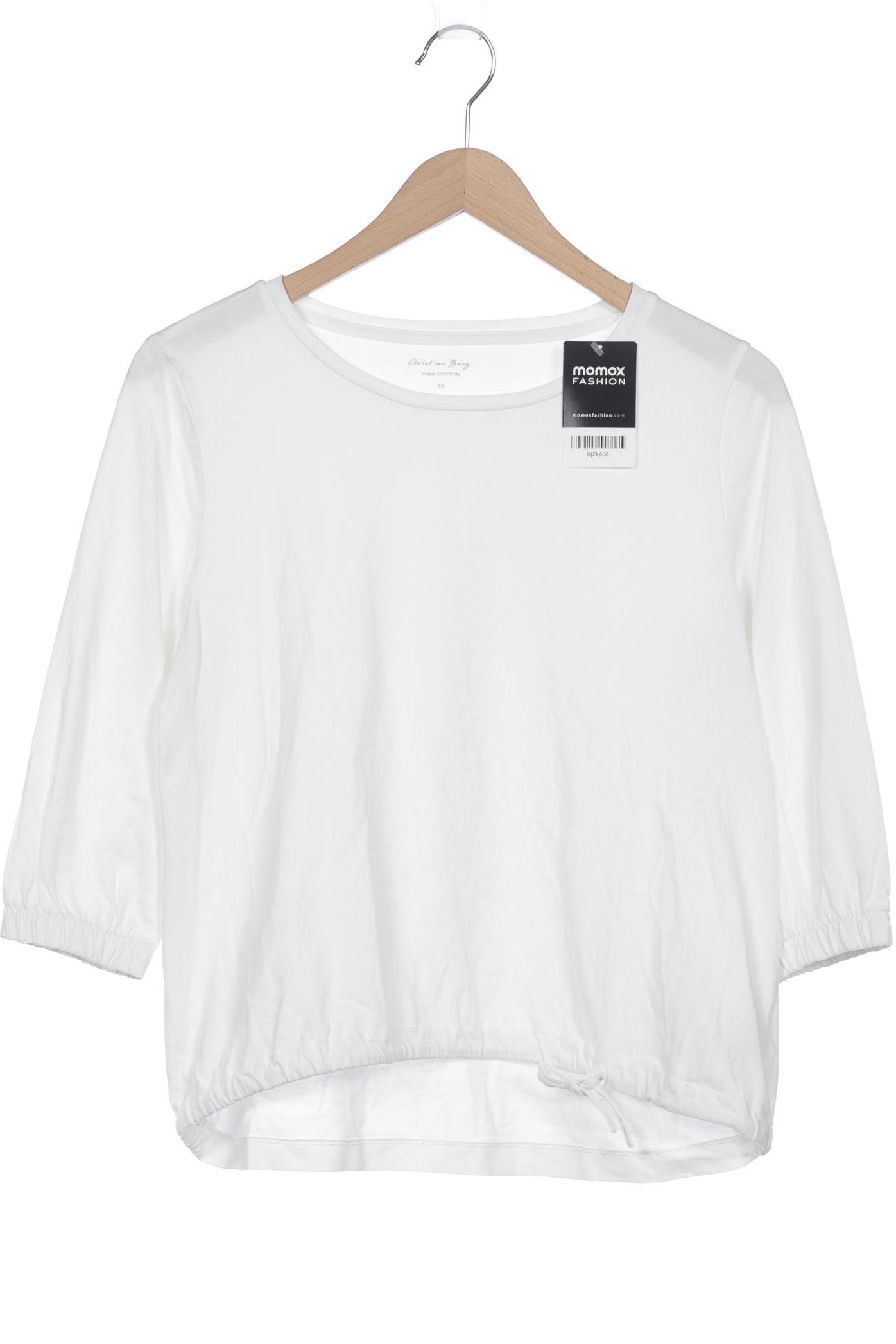 

Christian Berg Damen Langarmshirt, weiß, Gr. 36
