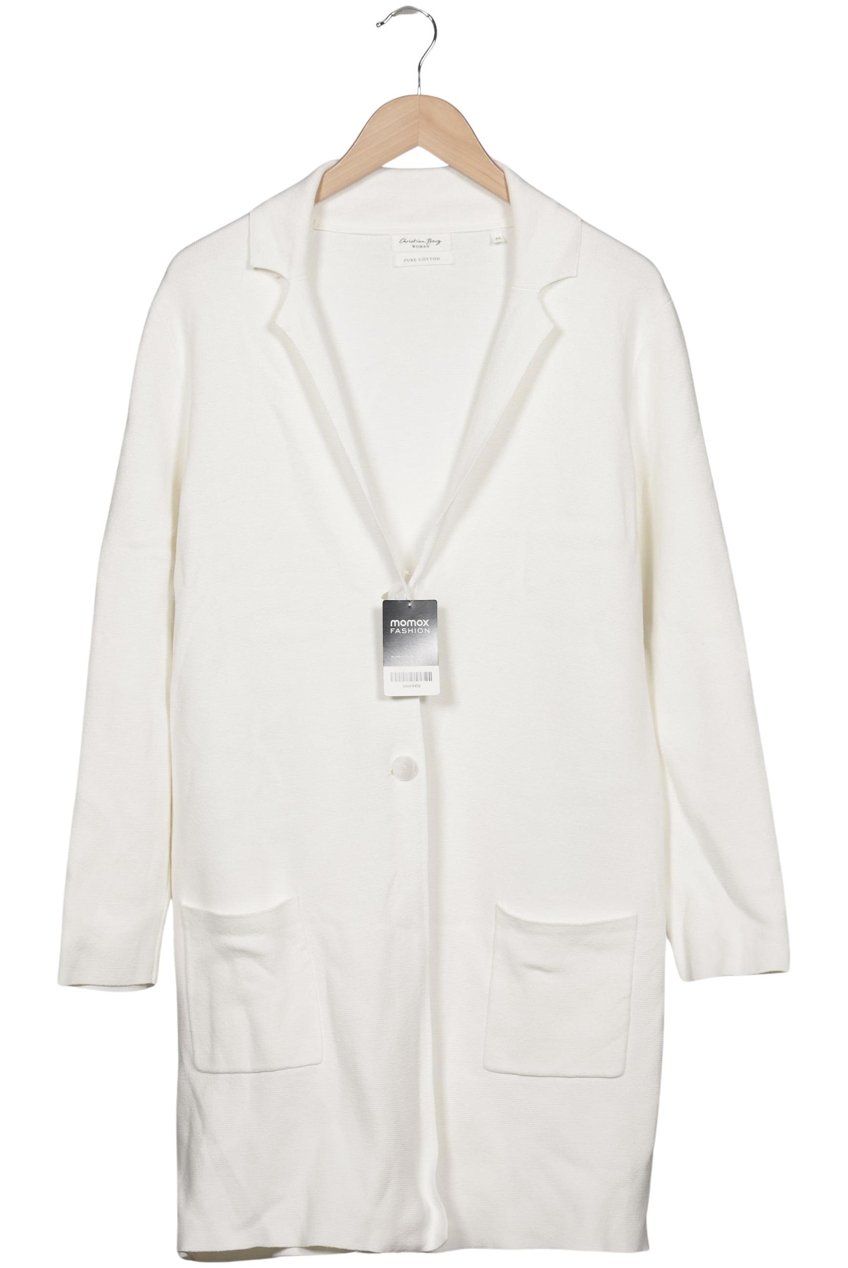 

Christian Berg Damen Strickjacke, weiß, Gr. 44