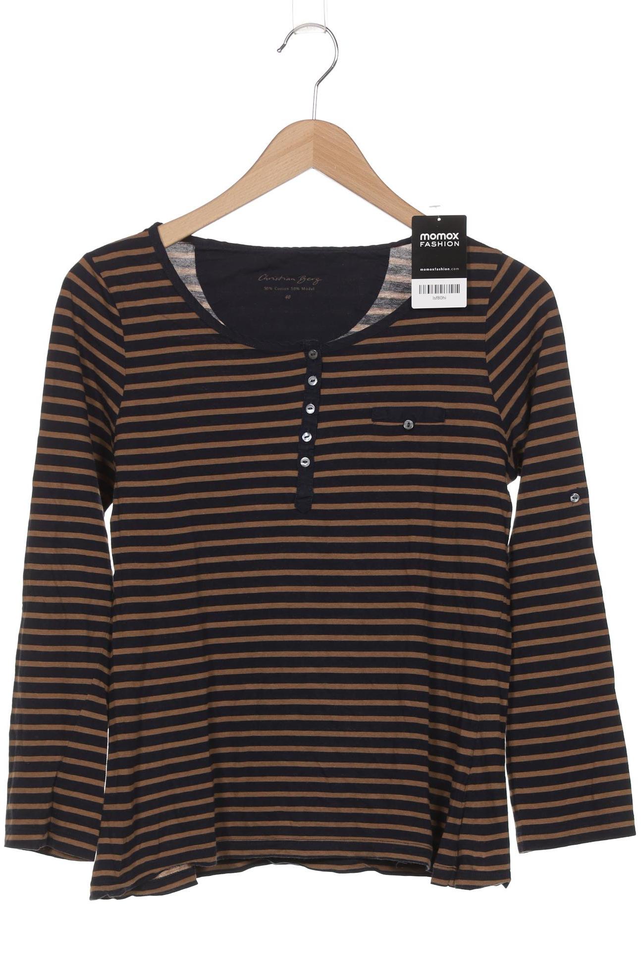 

Christian Berg Damen Langarmshirt, marineblau, Gr. 40