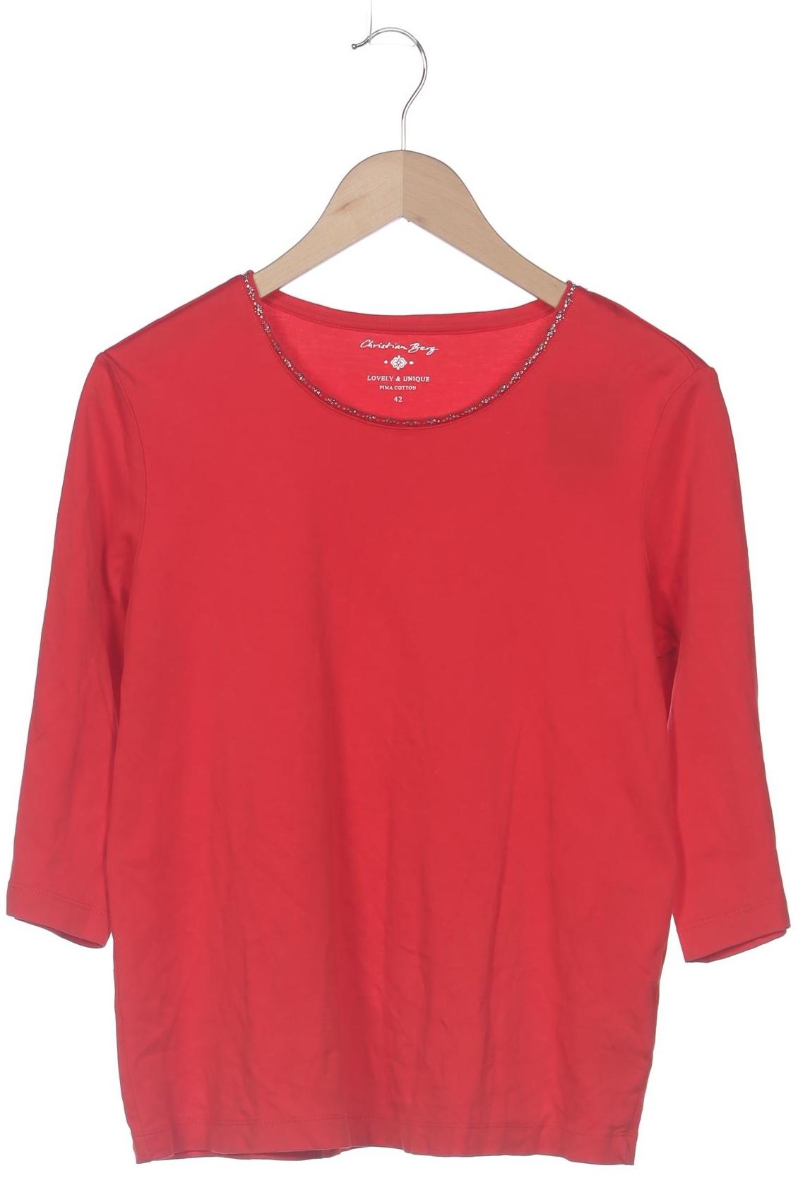 

Christian Berg Damen Langarmshirt, rot, Gr. 42
