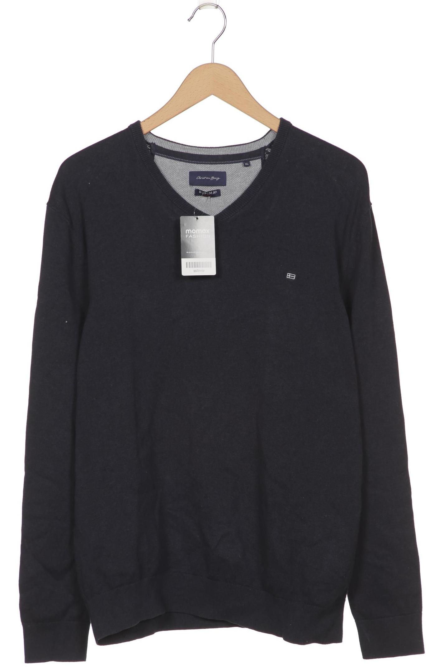 

Christian Berg Herren Pullover, marineblau