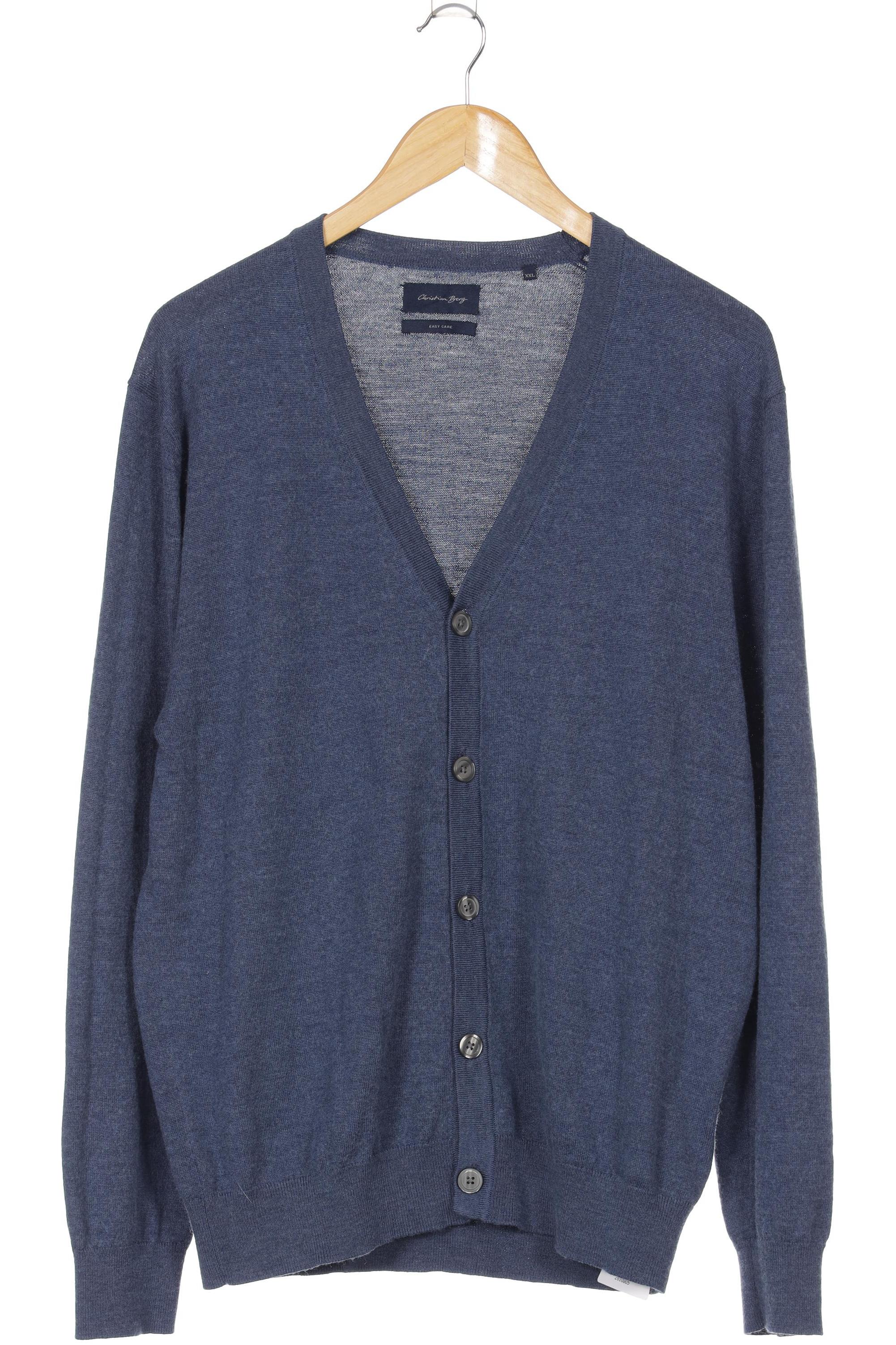 

Christian Berg Herren Strickjacke, blau, Gr.