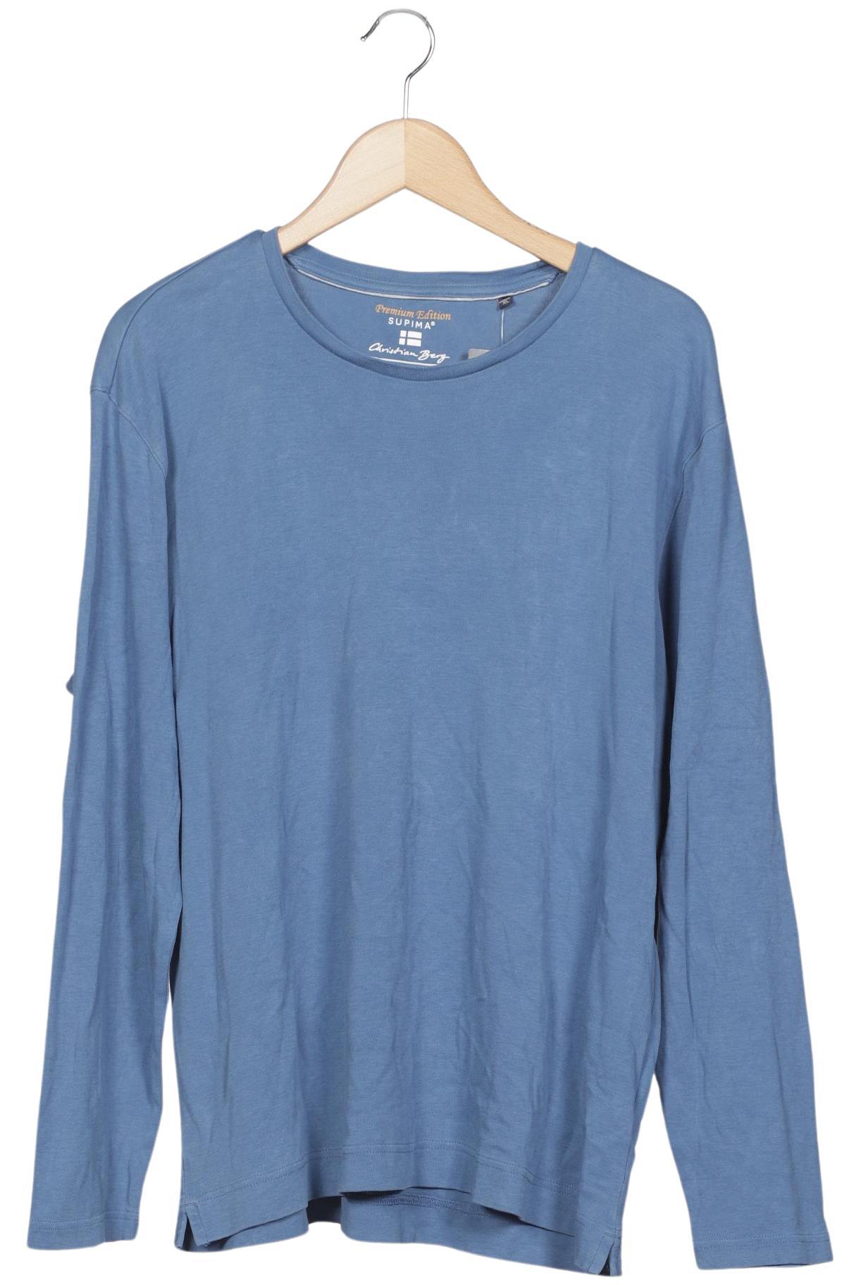 

Christian Berg Herren Langarmshirt, blau, Gr. 54