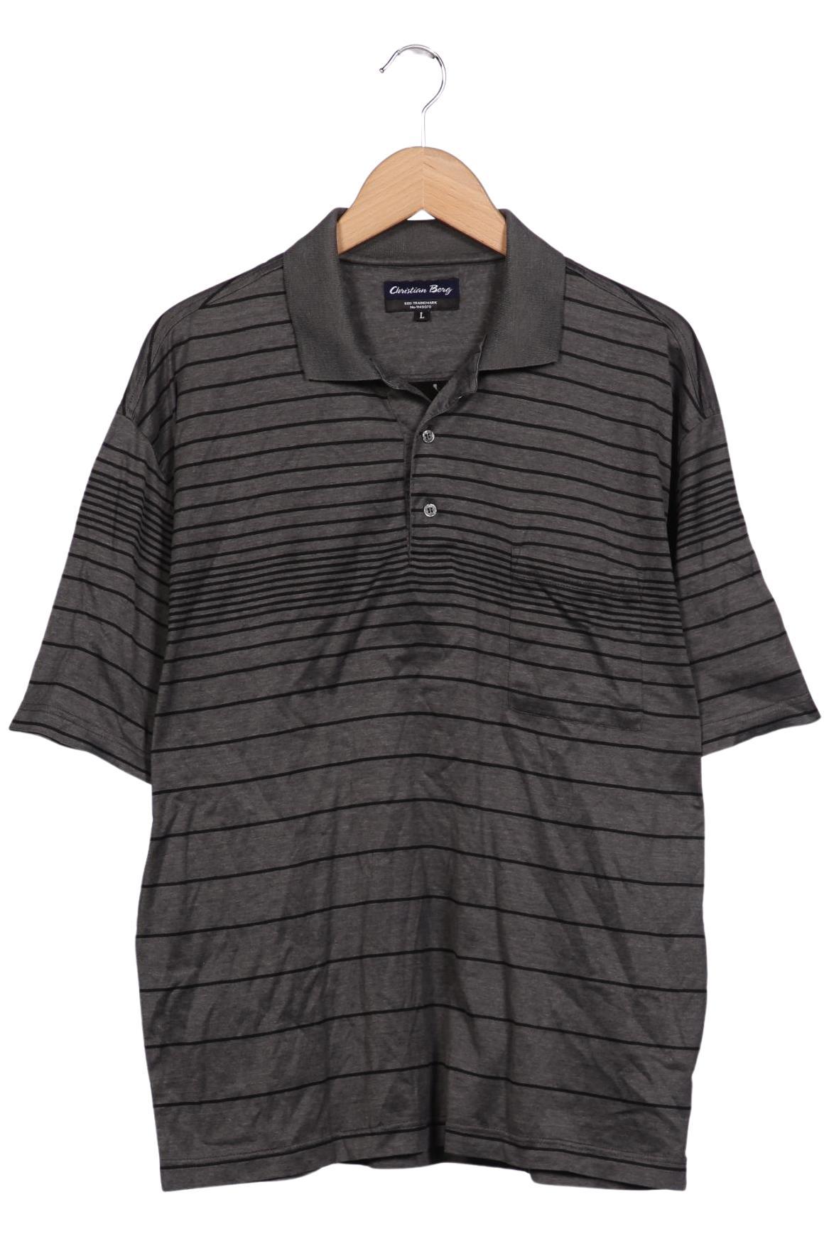 

Christian Berg Herren Poloshirt, grau, Gr. 52