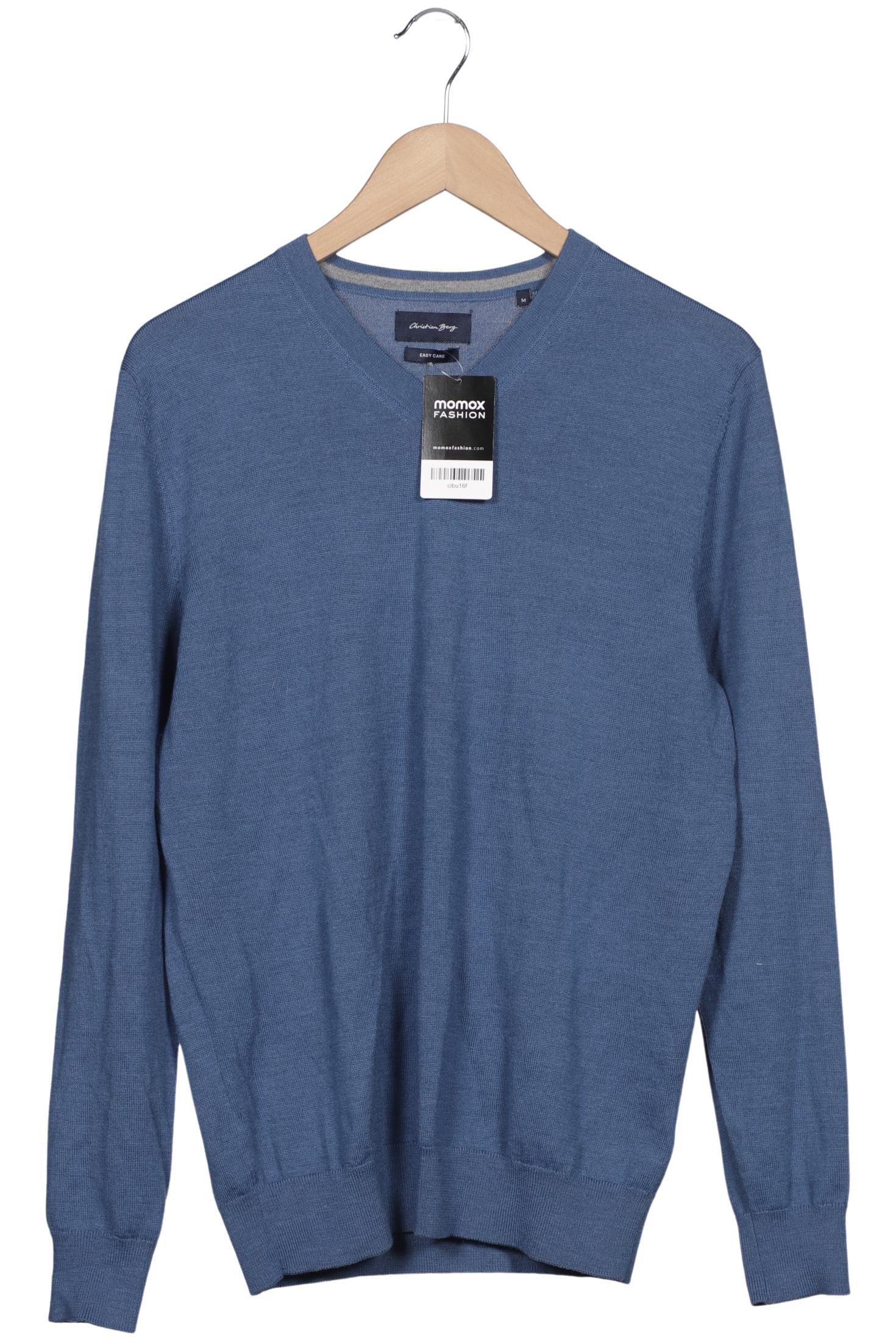 Thumbnail - Christian Berg Herren Pullover, blau, Gr. 48