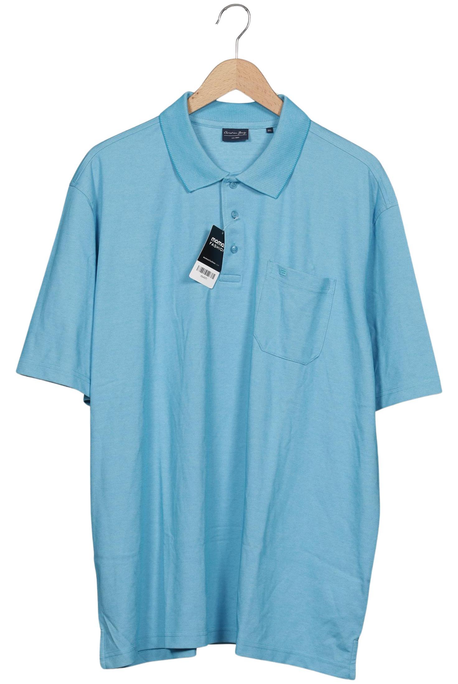 Thumbnail - Christian Berg Herren Poloshirt, hellblau, Gr. 58