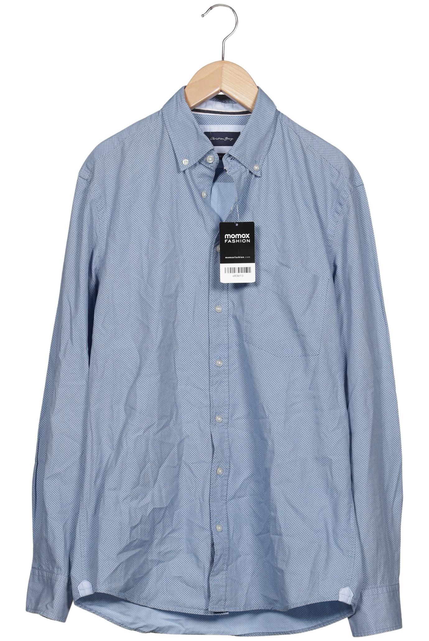 

Christian Berg Herren Hemd, blau, Gr. 46