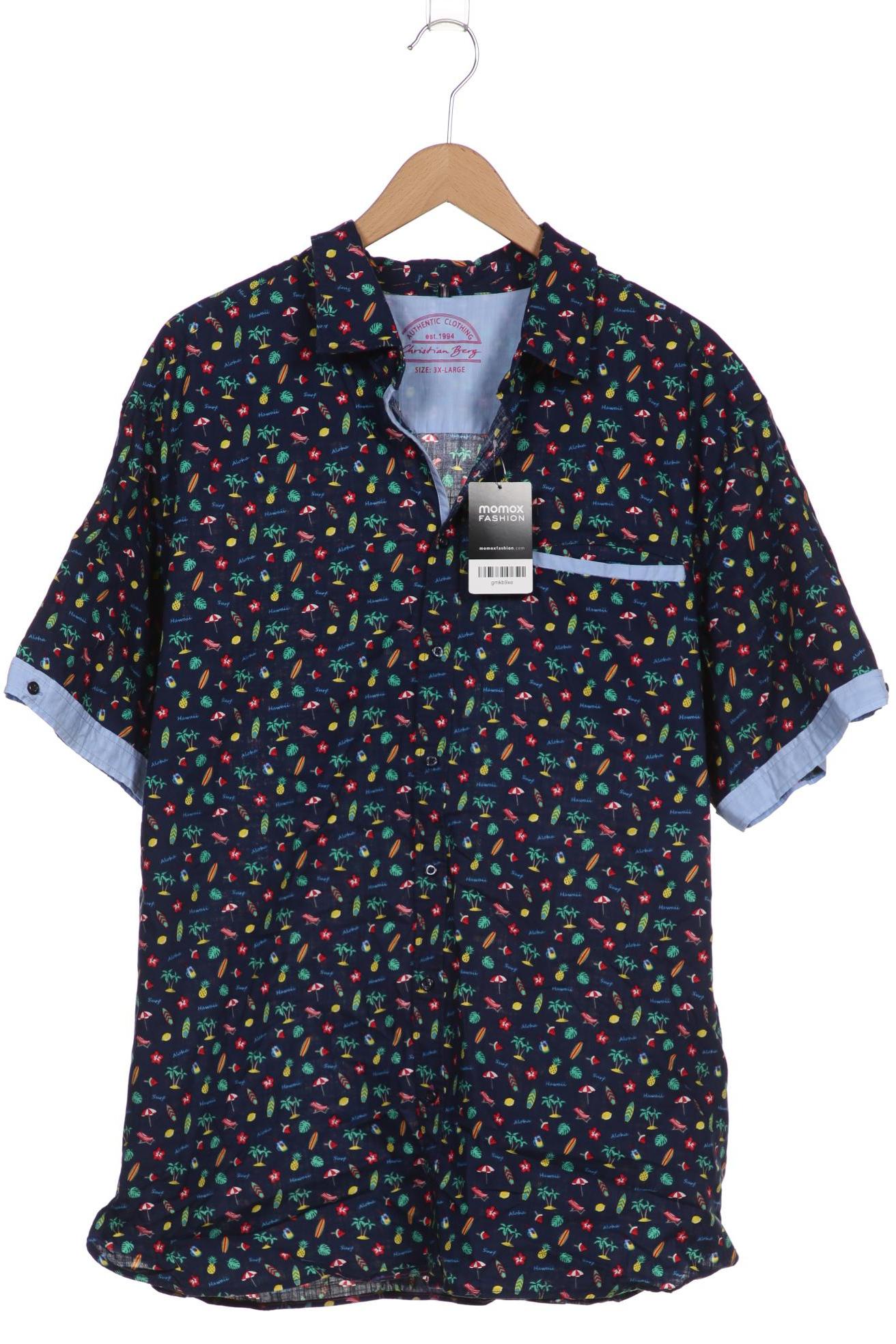 

Christian Berg Herren Hemd, marineblau