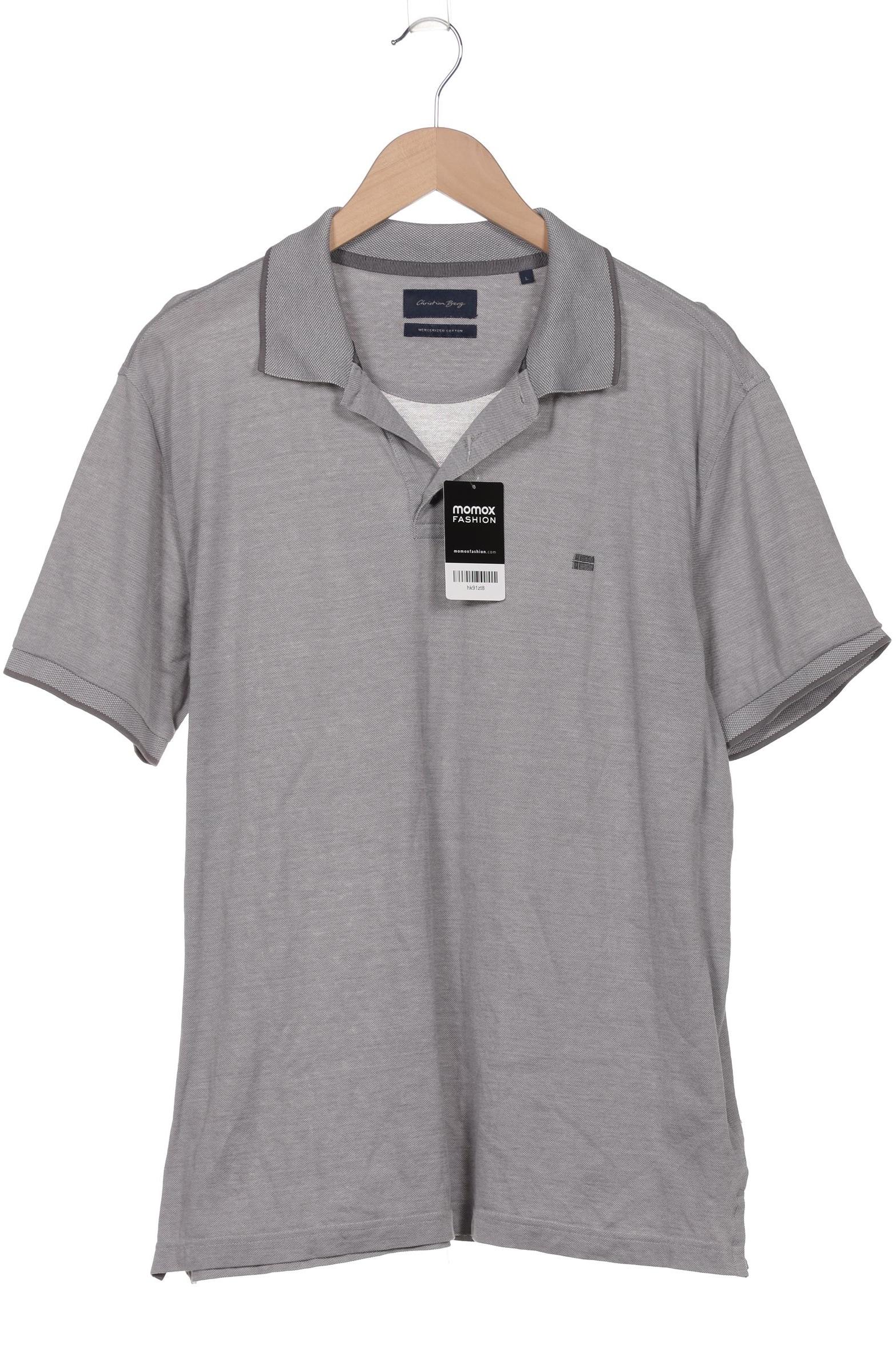

Christian Berg Herren Poloshirt, grau, Gr. 52