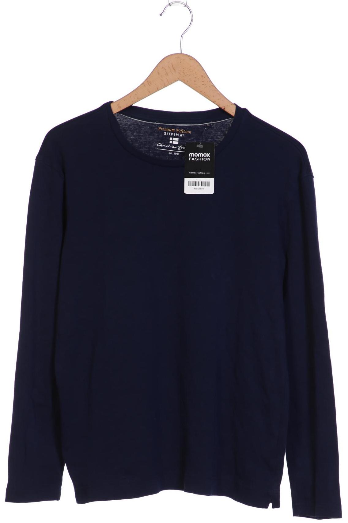 

Christian Berg Herren Langarmshirt, marineblau