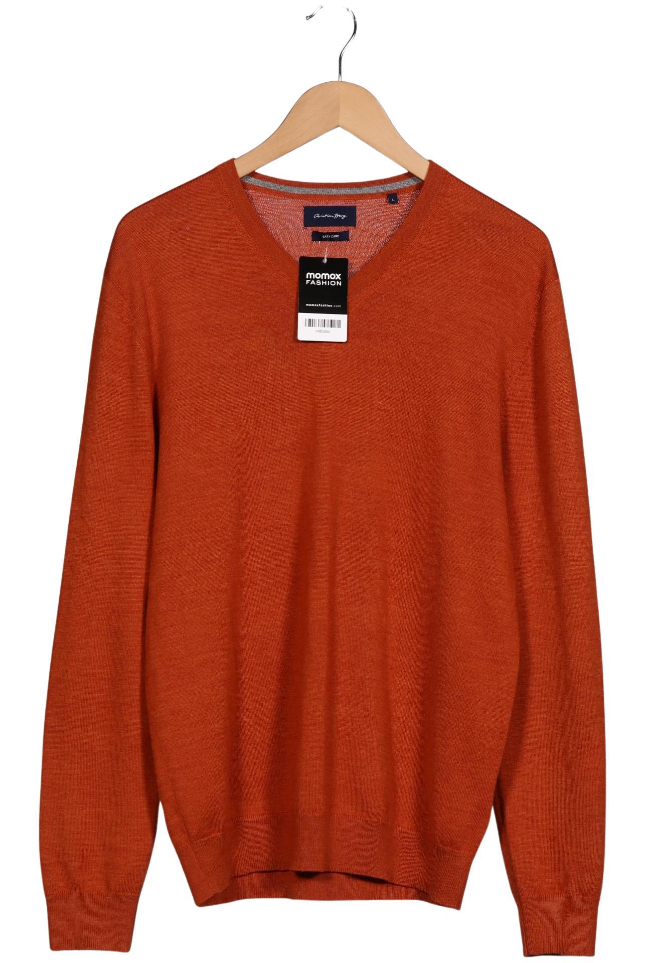 

Christian Berg Herren Pullover, orange, Gr. 52