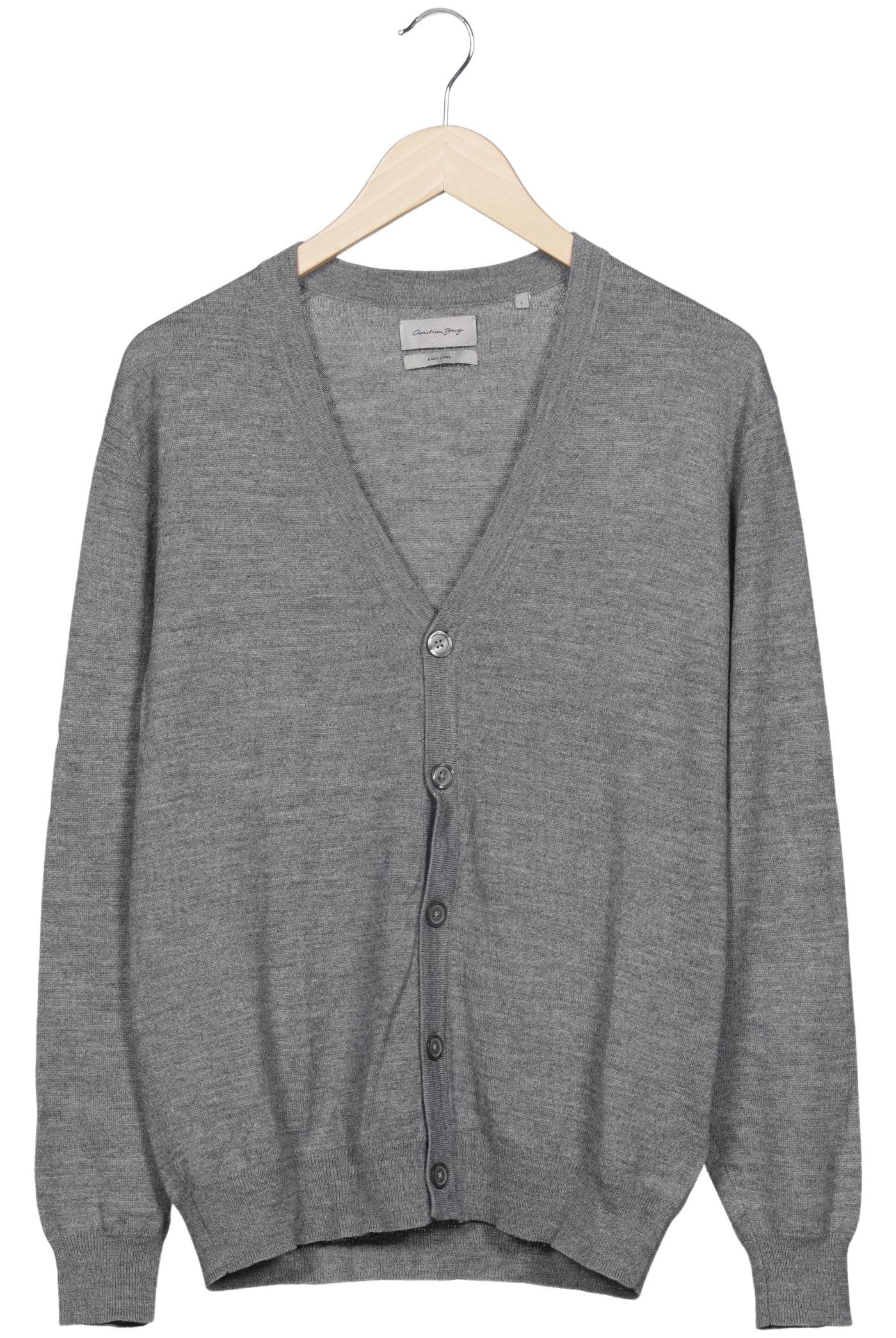 

Christian Berg Herren Strickjacke, grau, Gr. 52
