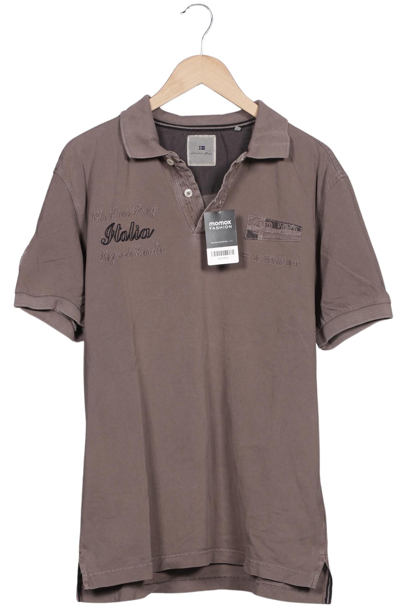 

Christian Berg Herren Poloshirt, grau, Gr. 52
