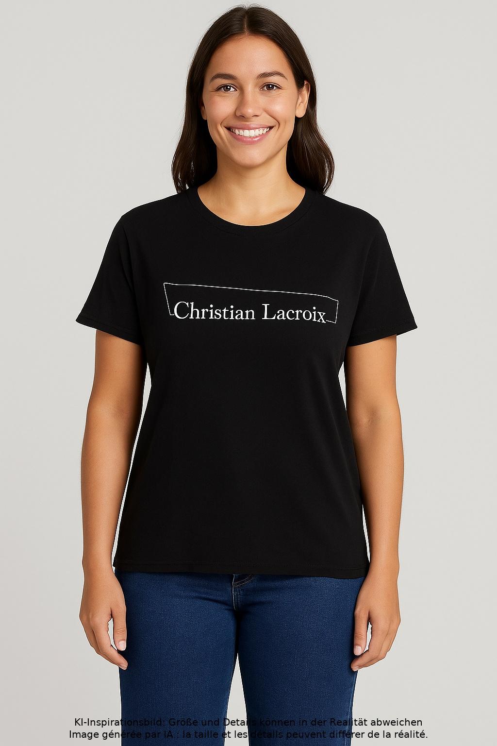 

Christian Lacroix Damen T-Shirt, schwarz, Gr. 42