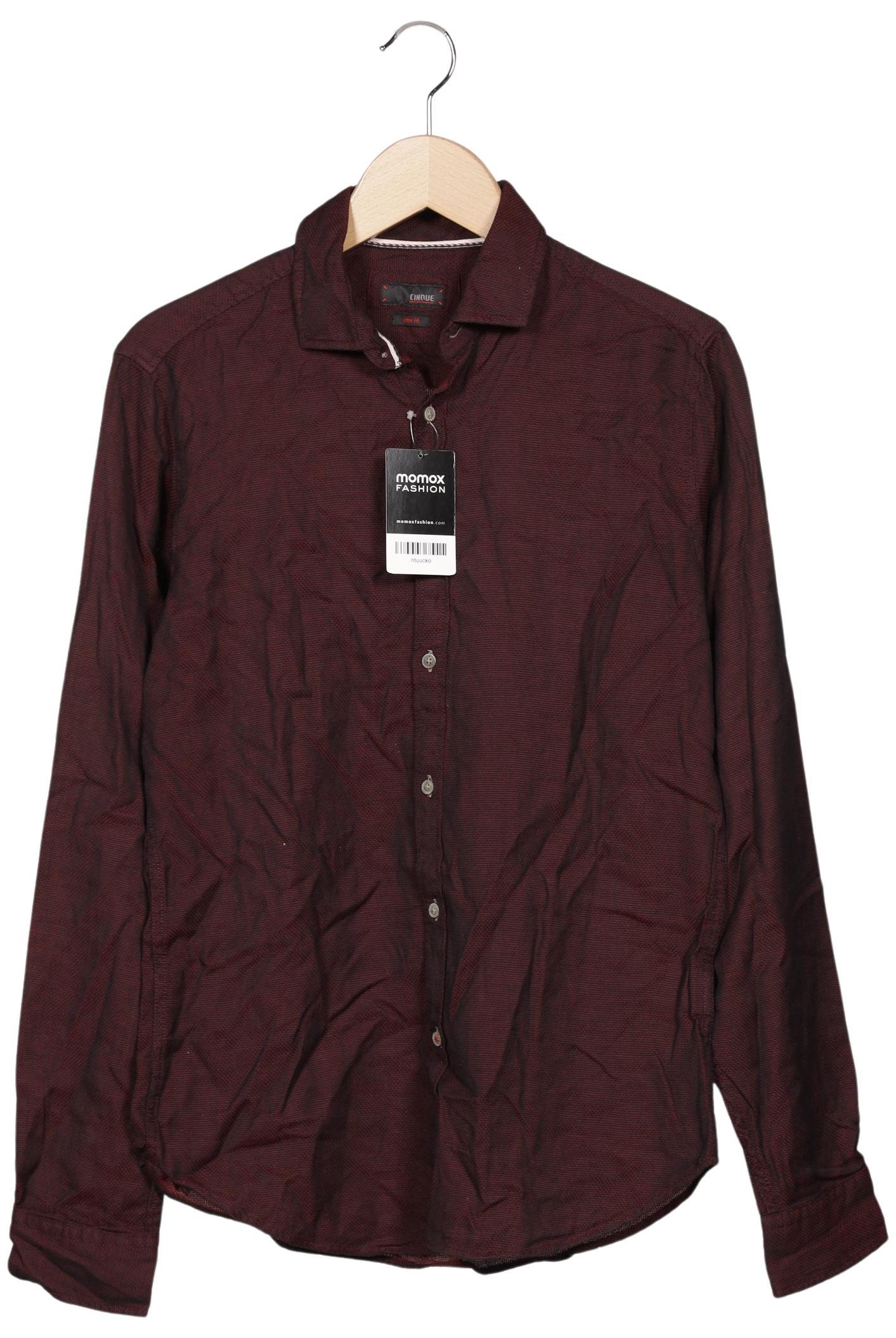 

Cinque Herren Hemd, bordeaux, Gr. 46